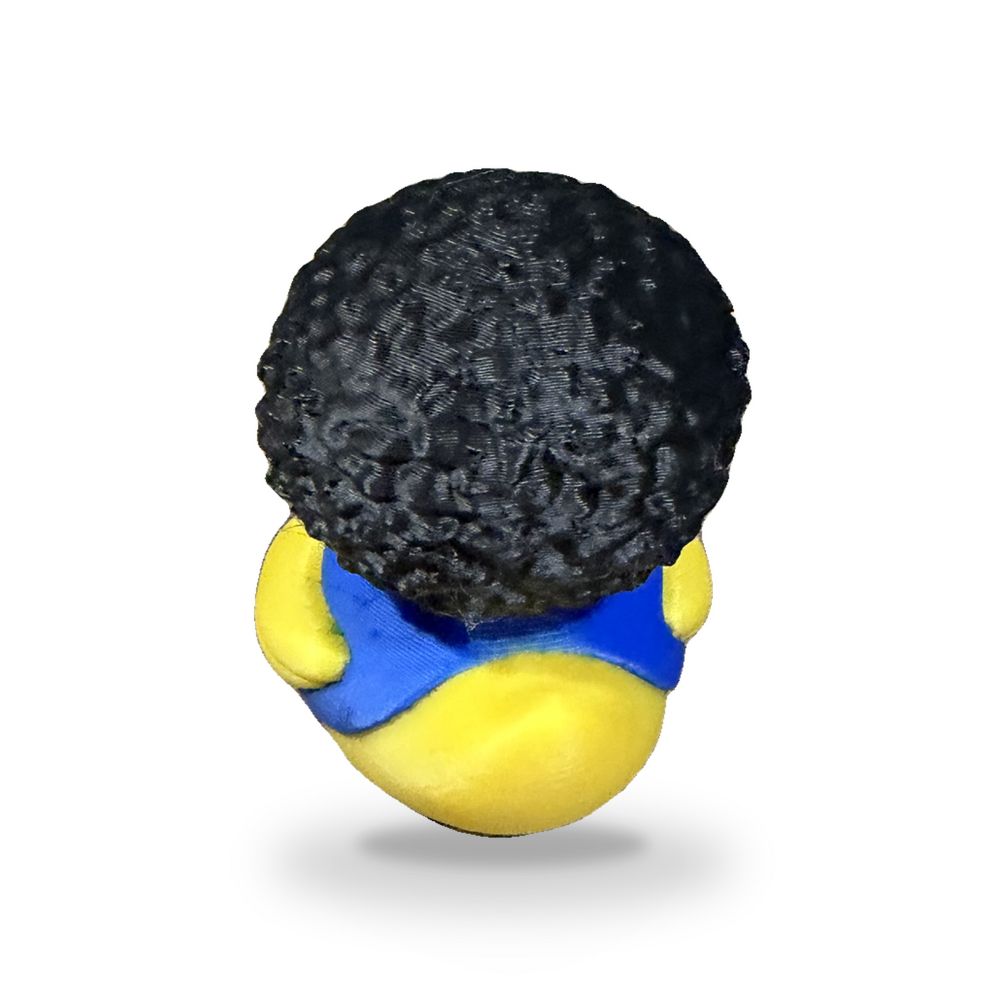 Afro American Patriot Duck - yellow 3D Printed Collectible Desk Decor Gift 3D-Printed Duck - Jeep Accessory - Rubber Duck - Great for ducking