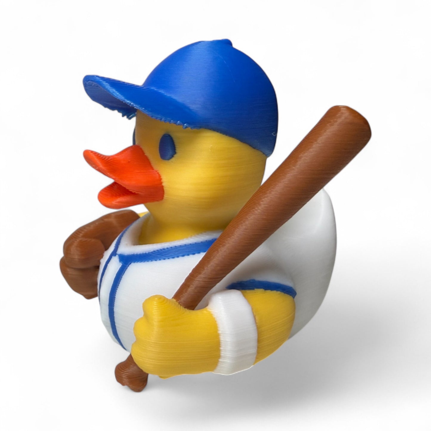 Baseball Duck – 3D-Printed Sports Duck with Cap, Glove & Home Run Attitude for Vehicle Dashboard 3D-Printed Duck - Jeep Accessory - Rubber Duck - Great for ducking