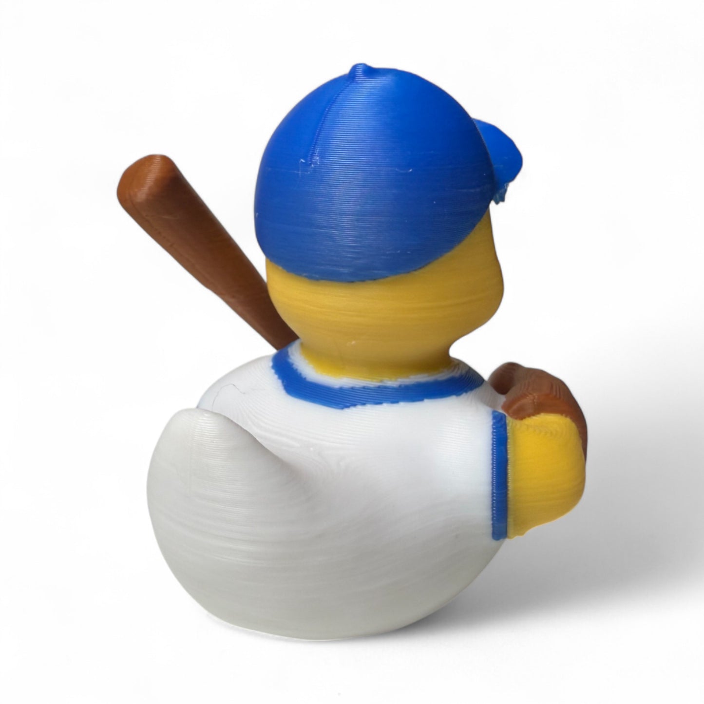 Baseball Duck – 3D-Printed Sports Duck with Cap, Glove & Home Run Attitude for Vehicle Dashboard 3D-Printed Duck - Jeep Accessory - Rubber Duck - Great for ducking