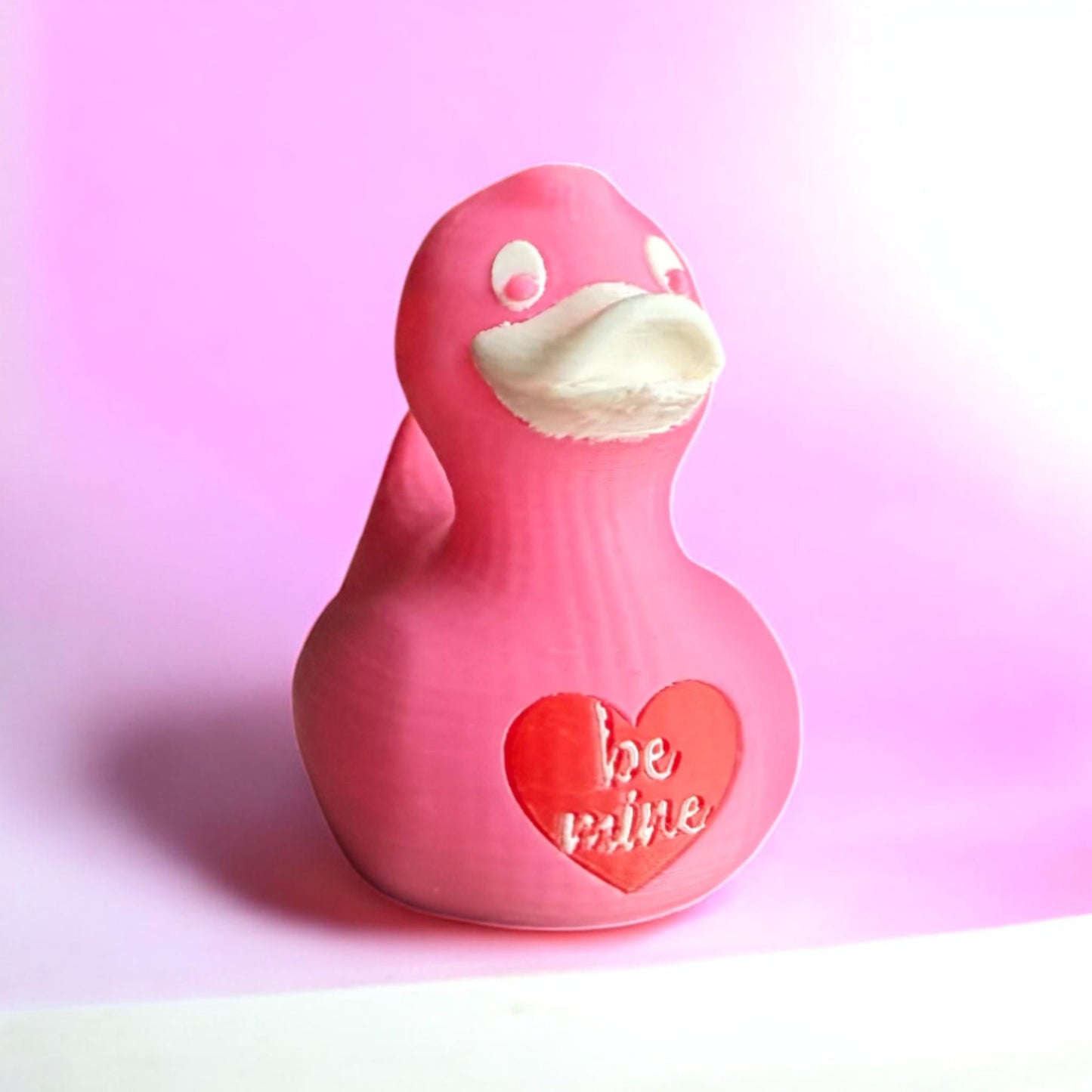 Be Mine Valentine Duck 3D-Printed Duck - Jeep Accessory - Rubber Duck - Great for ducking