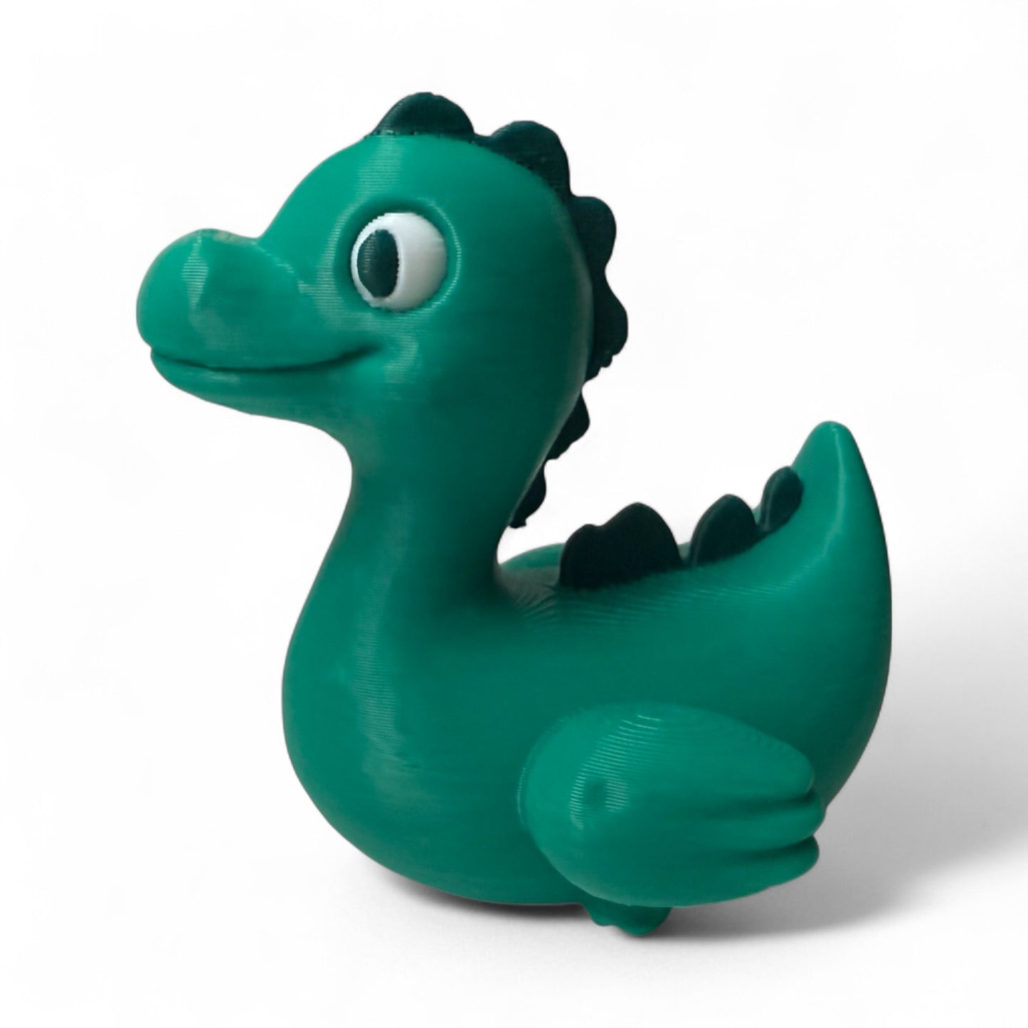 Billy the Brontosaurus Duck – 3D-Printed Dinosaur Duck with Long Neck & Jurassic Charm 3D-Printed Duck - Jeep Accessory - Rubber Duck - Great for ducking