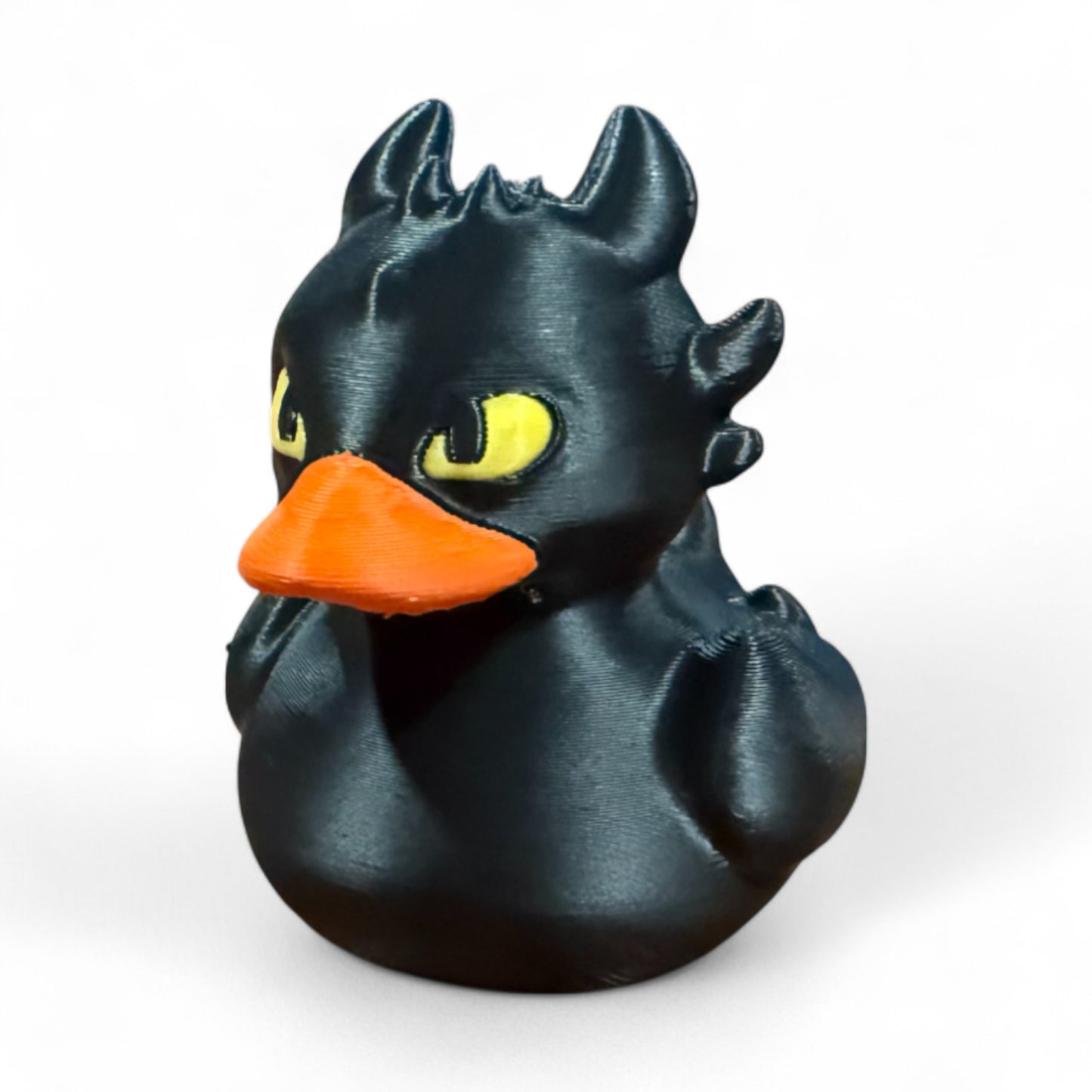 Black Dragon Duck – Fierce Fantasy Duck for Jeep Dashboards & Collectors 3D-Printed Duck - Jeep Accessory - Rubber Duck - Great for ducking