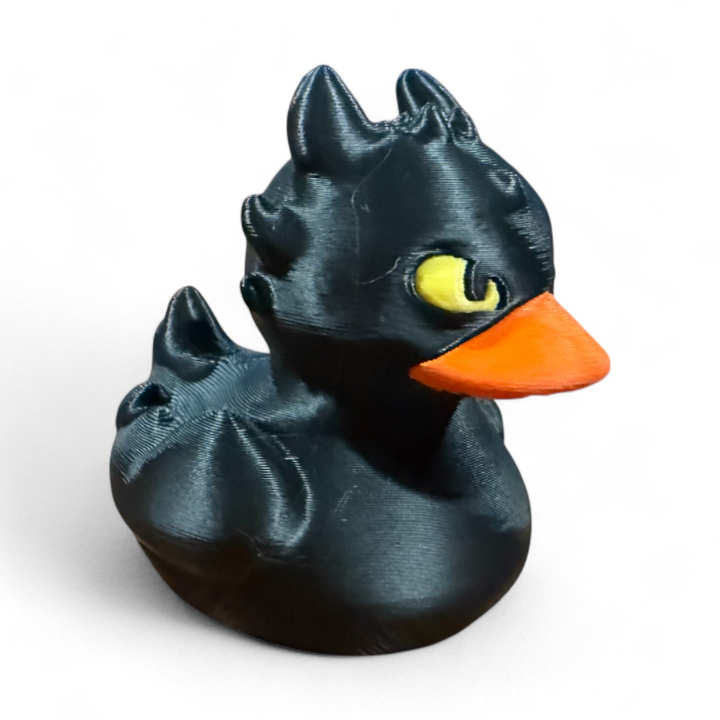 Black Dragon Duck – Fierce Fantasy Duck for Jeep Dashboards & Collectors 3D-Printed Duck - Jeep Accessory - Rubber Duck - Great for ducking