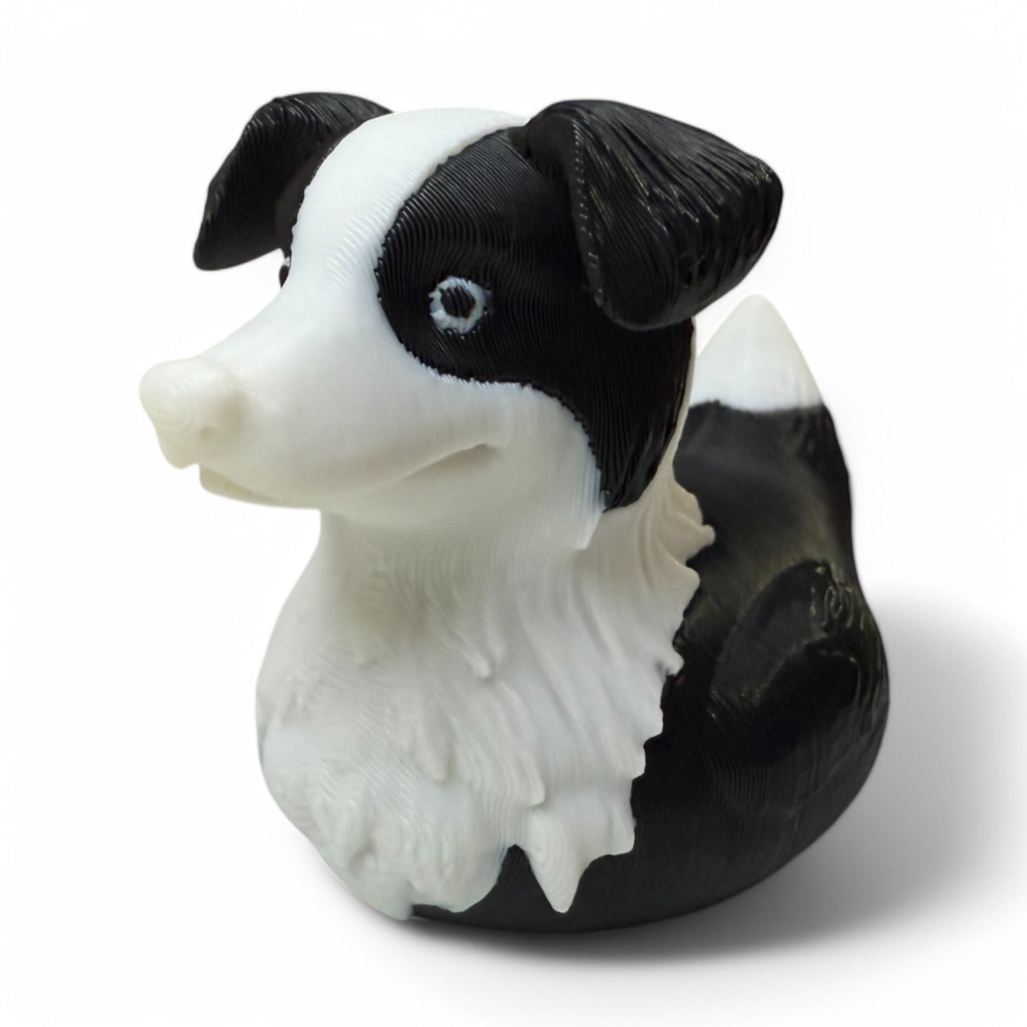 Border Collie Duck – 3D-Printed Energetic & Intelligent Dog Duck Collectible 3D-Printed Duck - Jeep Accessory - Rubber Duck - Great for ducking