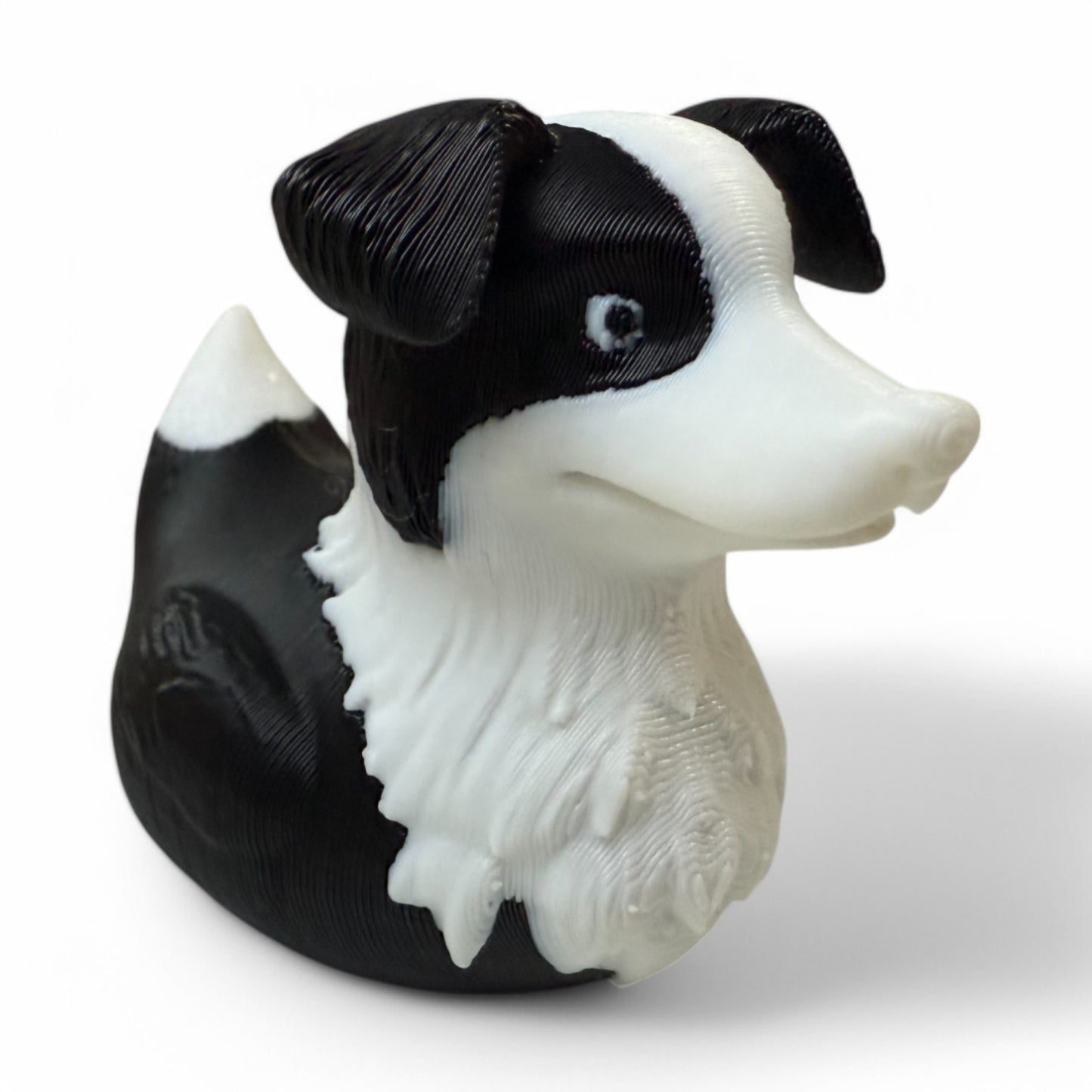 Border Collie Duck – 3D-Printed Energetic & Intelligent Dog Duck Collectible 3D-Printed Duck - Jeep Accessory - Rubber Duck - Great for ducking