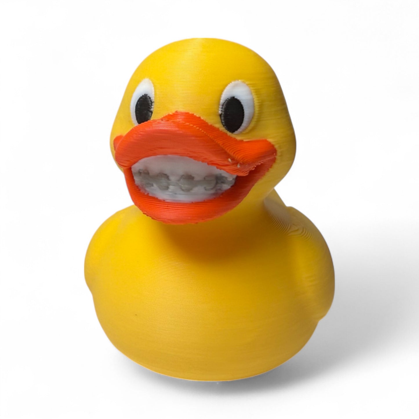Braces Duck – A Smile-Filled Duck for Orthodontists, Kids & Dental Fans 3D-Printed Duck - Jeep Accessory - Rubber Duck - Great for ducking