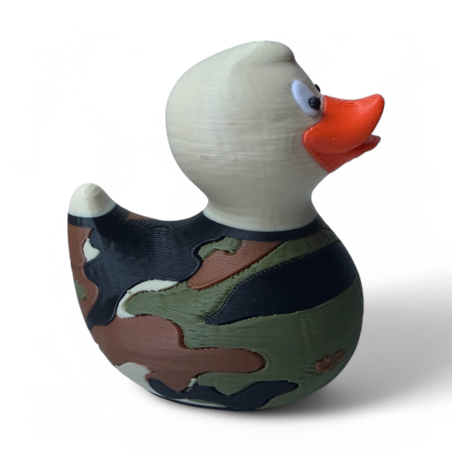 Camo Army Duck 3D-Printed Duck - Jeep Accessory - Rubber Duck - Great for ducking