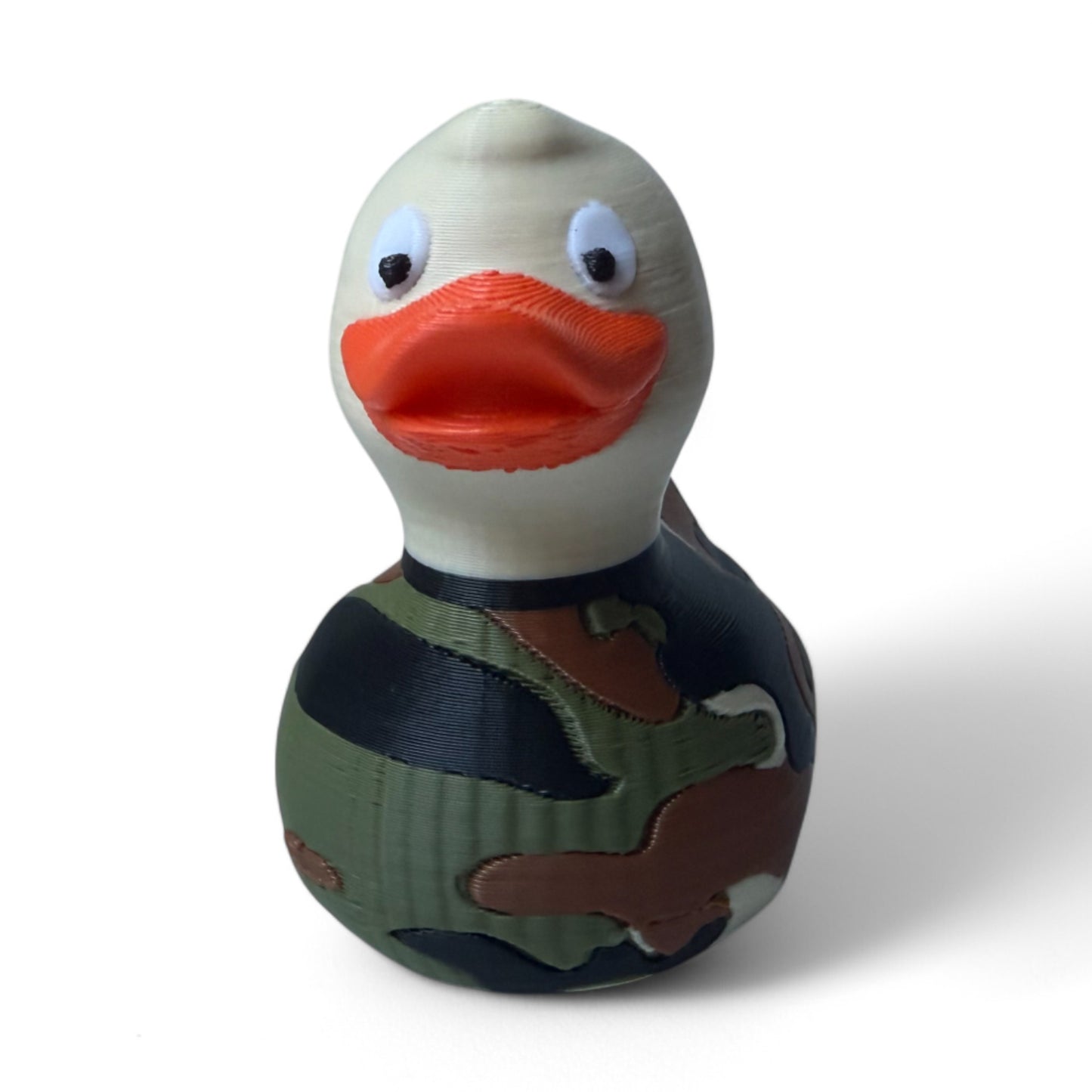 Camo Army Duck 3D-Printed Duck - Jeep Accessory - Rubber Duck - Great for ducking