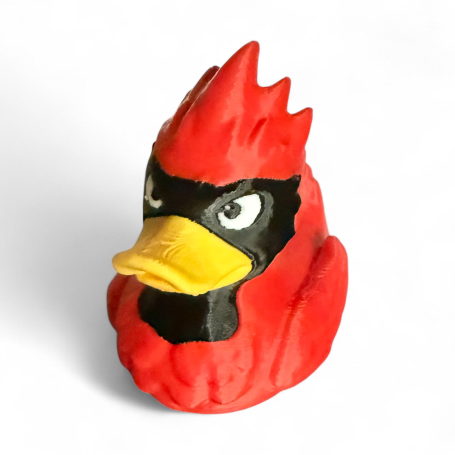 Cardinal Duck – 3D-Printed Bright Red Duck Inspired by the Northern Cardinal 3D-Printed Duck - Jeep Accessory - Rubber Duck - Great for ducking