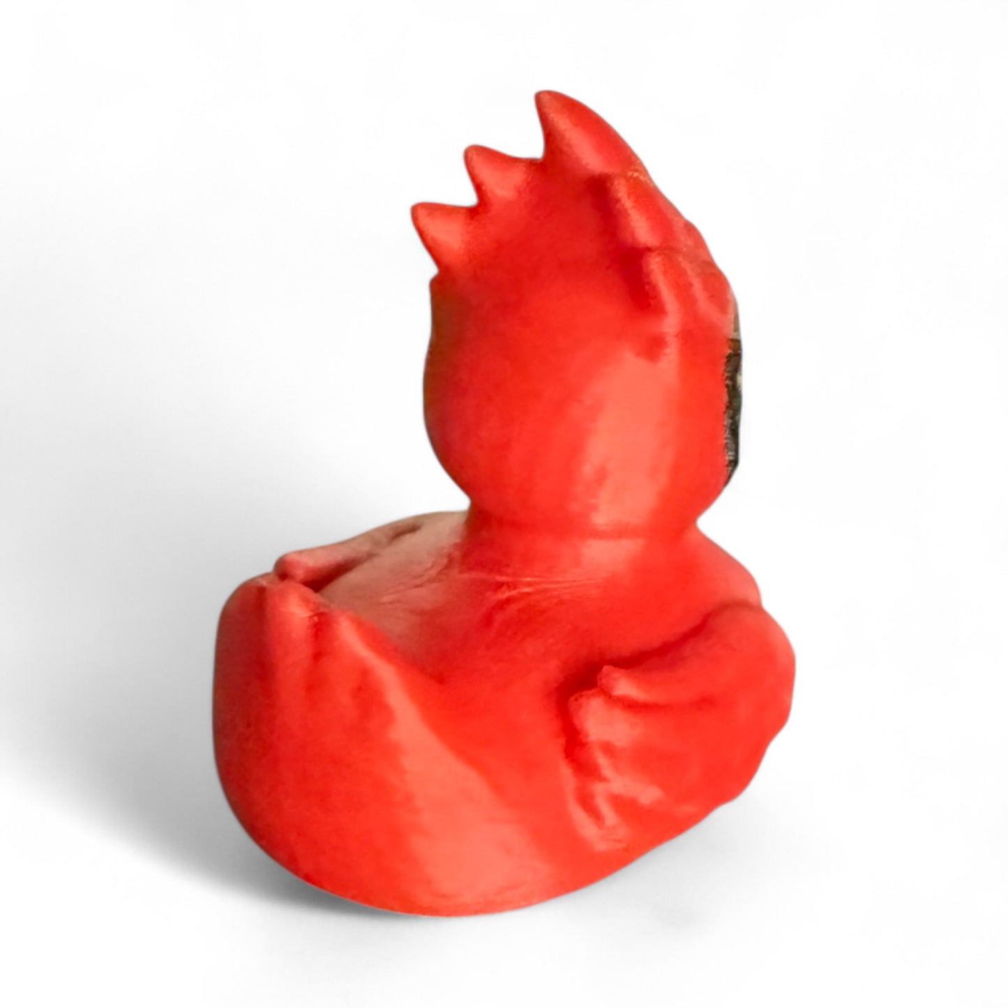Cardinal Duck – 3D-Printed Bright Red Duck Inspired by the Northern Cardinal 3D-Printed Duck - Jeep Accessory - Rubber Duck - Great for ducking
