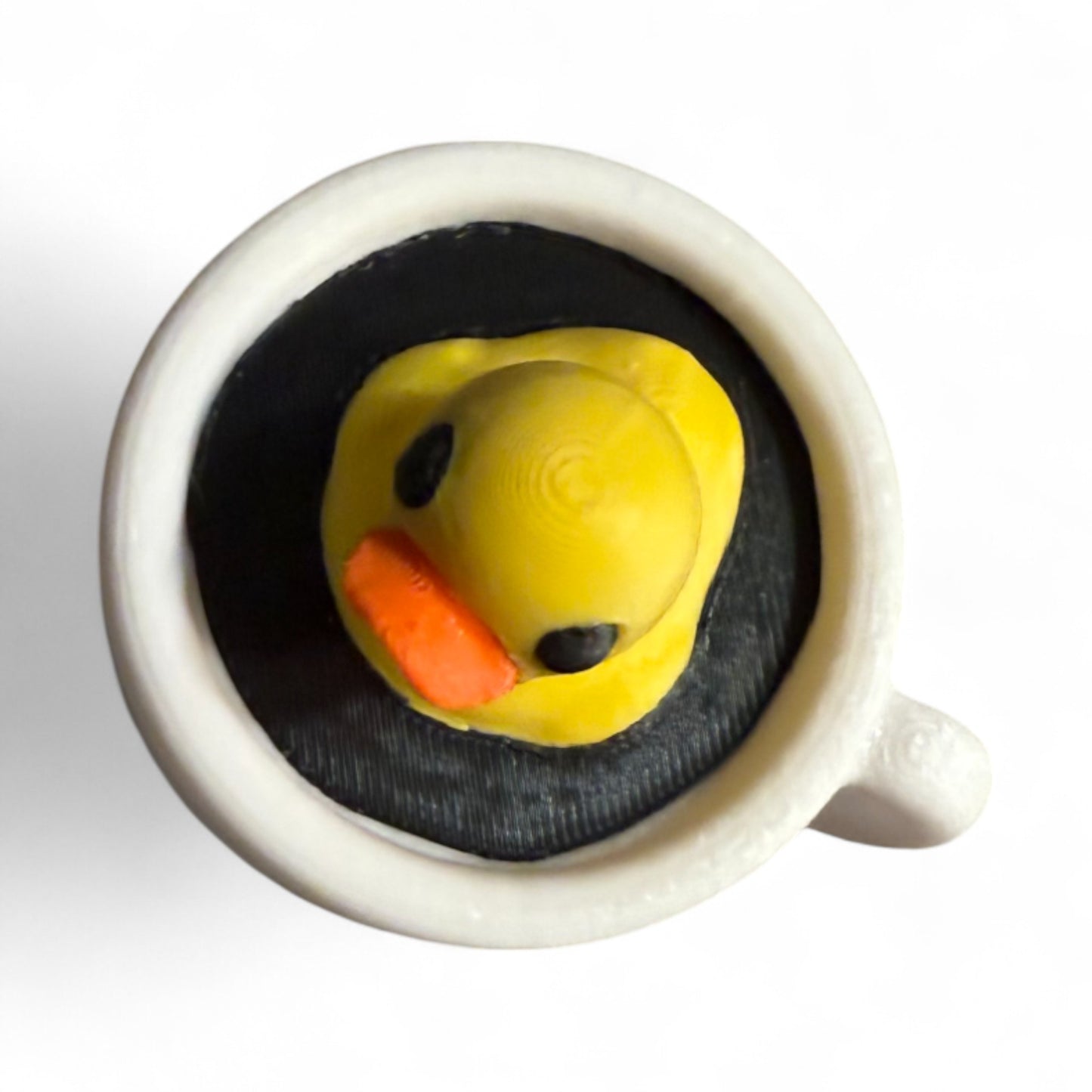 Coffee Duck – Cute Caffeine Gift for Coffee Lovers & Car Dashboard Fun 3D-Printed Duck - Jeep Accessory - Rubber Duck - Great for ducking