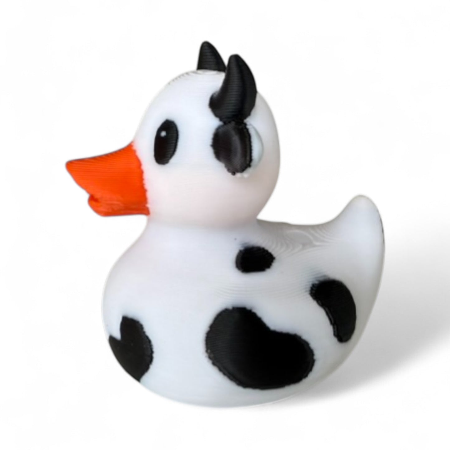Cow Duck – Farmyard Rubber Duck Collectible for Dash, Farm & Gifts 3D-Printed Duck - Jeep Accessory - Rubber Duck - Great for ducking