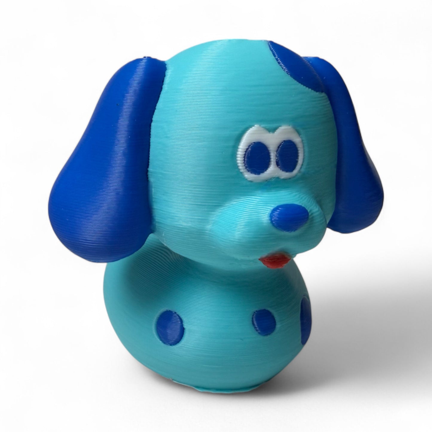 Cute Blue Dog Duck – 3D-Printed Puppy Duck with Adorable Ears & Blue Pup Style 3D-Printed Duck - Jeep Accessory - Rubber Duck - Great for ducking