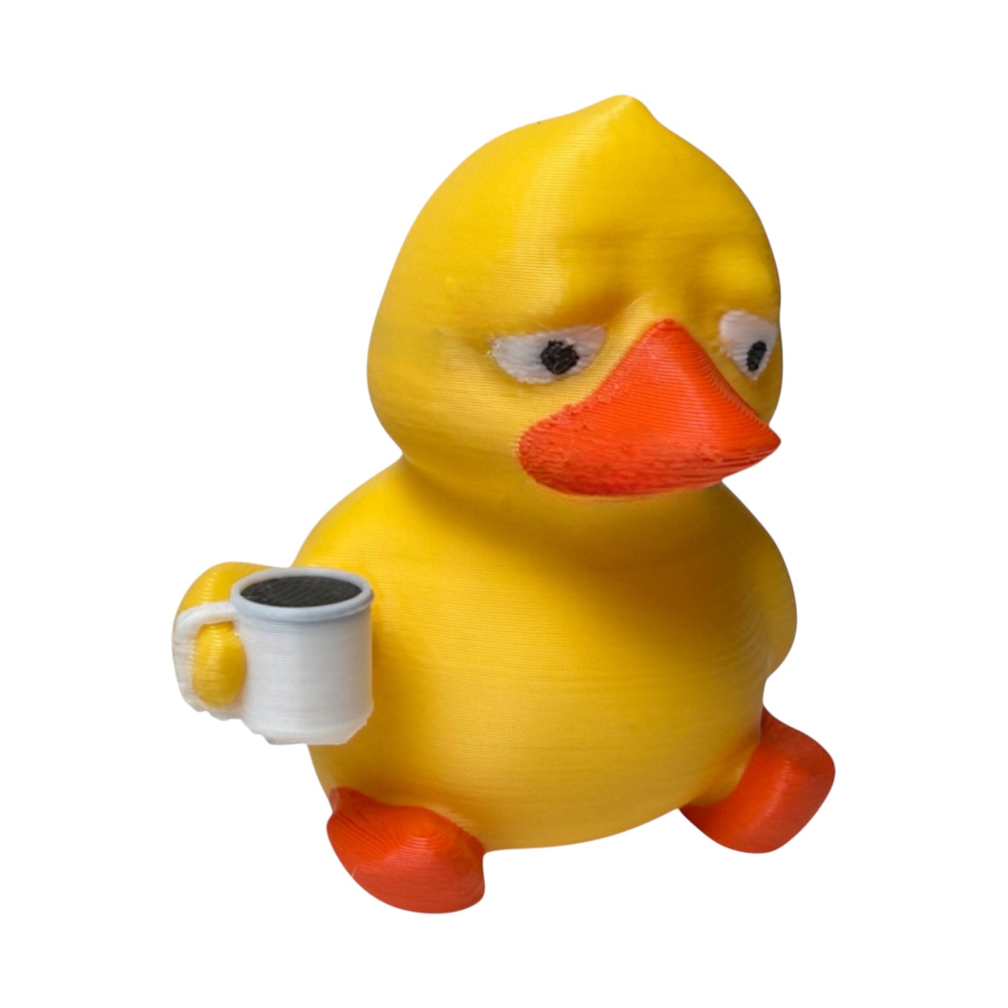 Dead Inside Duck – Coffee Mug Duck for Burnt-Out Adults | Gag Gift | Practical Joke 3D-Printed Duck - Jeep Accessory - Rubber Duck - Great for ducking