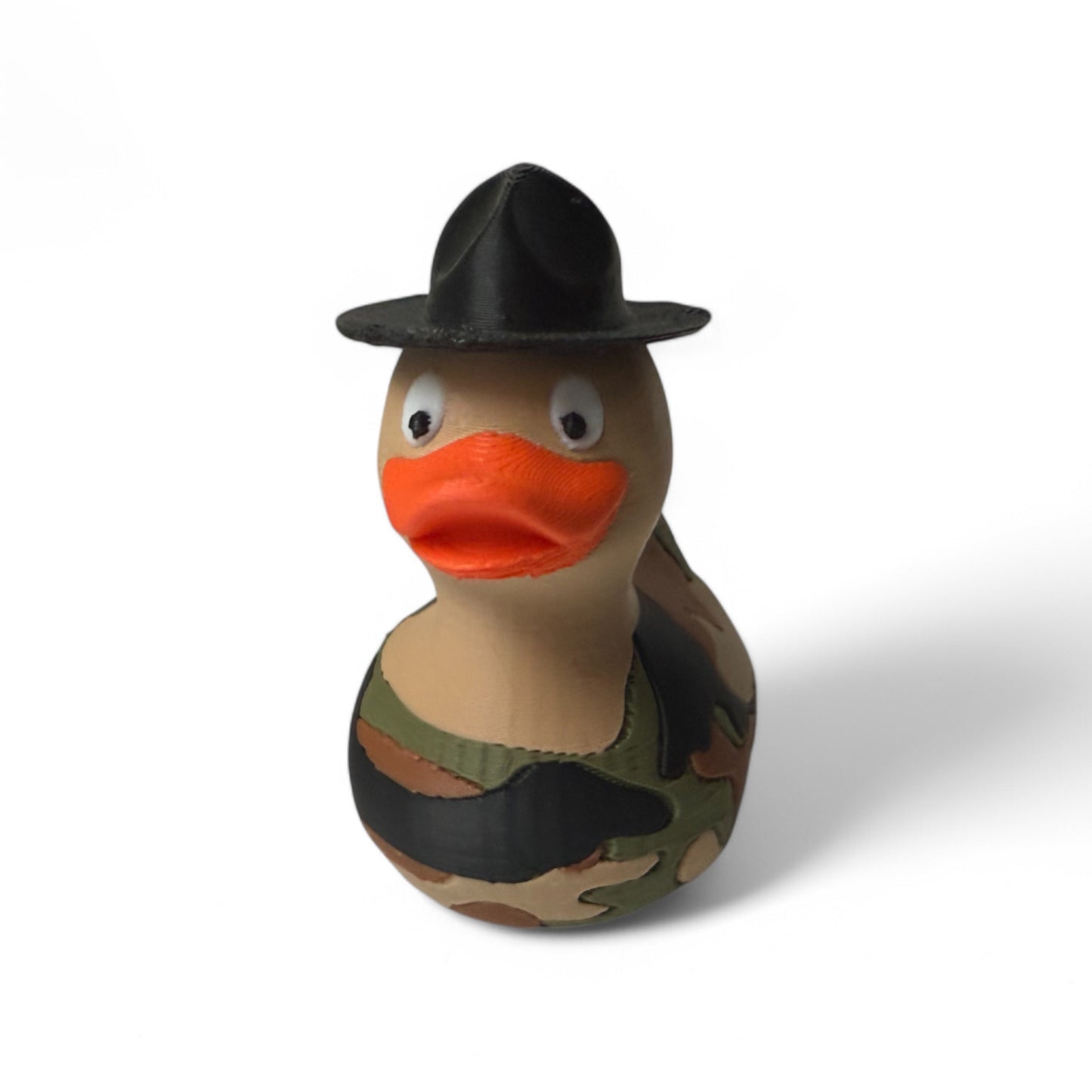 Drill Sergeant Army Duck 3D-Printed Duck - Jeep Accessory - Rubber Duck - Great for ducking