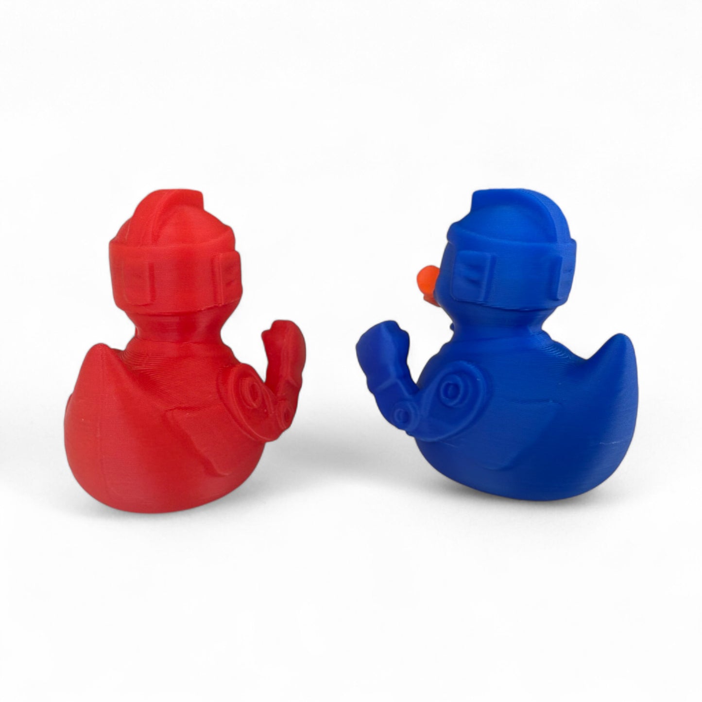 Duck’em Up Robots – Red vs. Blue Battle Ducks | Nostalgic Toy Ducks 3D-Printed Duck - Jeep Accessory - Rubber Duck - Great for ducking
