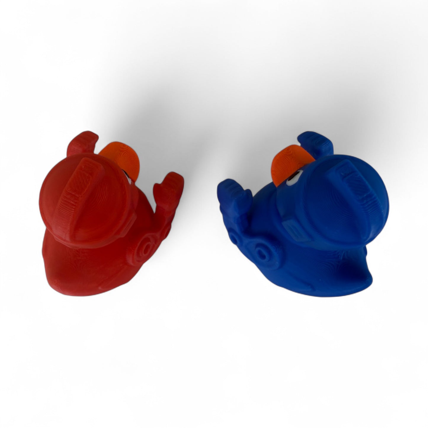 Duck’em Up Robots – Red vs. Blue Battle Ducks | Nostalgic Toy Ducks 3D-Printed Duck - Jeep Accessory - Rubber Duck - Great for ducking