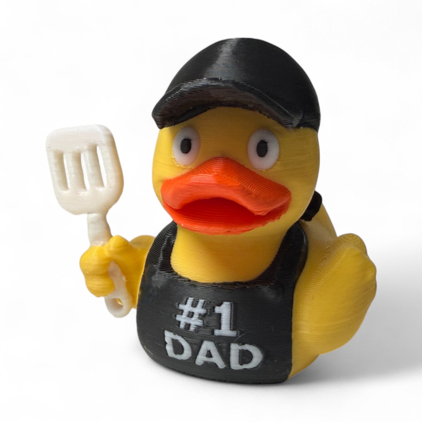 Father’s Day Duck – Grill Master Duck with Apron, Hat, and Spatula for Dads Dashboard 3D-Printed Duck - Jeep Accessory - Rubber Duck - Great for ducking