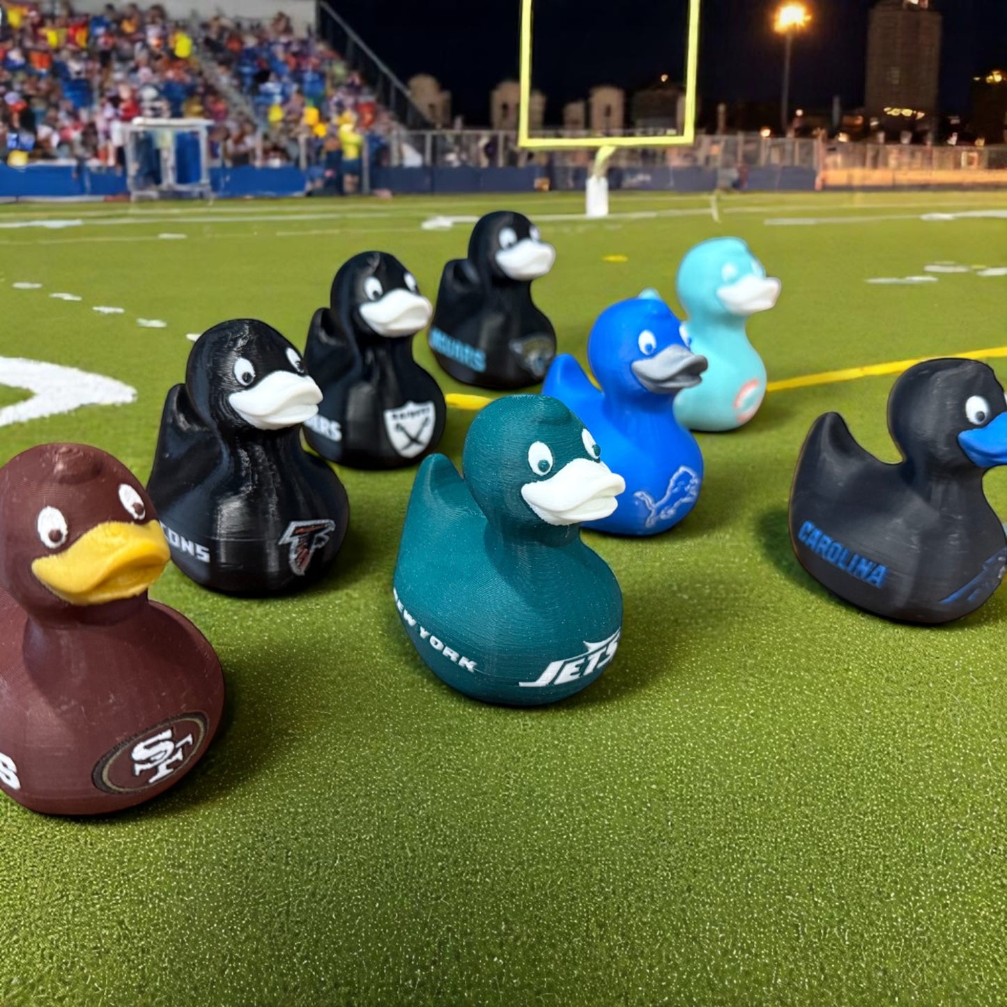 Football Ducks 3D-Printed Duck - Jeep Accessory - Rubber Duck - Great for ducking