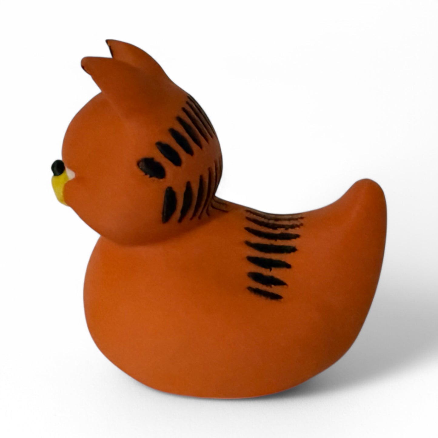 Garfield Inspired Duck Orange Duck with Lazy Cat Vibes 3D-Printed Duck - Jeep Accessory - Rubber Duck - Great for ducking