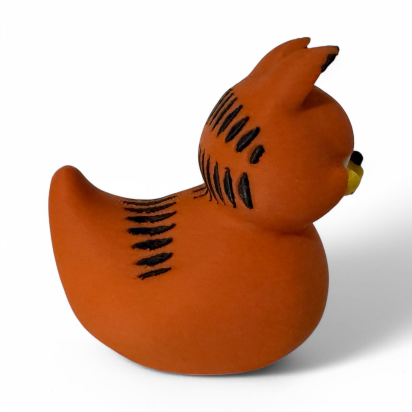 Garfield Inspired Duck Orange Duck with Lazy Cat Vibes 3D-Printed Duck - Jeep Accessory - Rubber Duck - Great for ducking