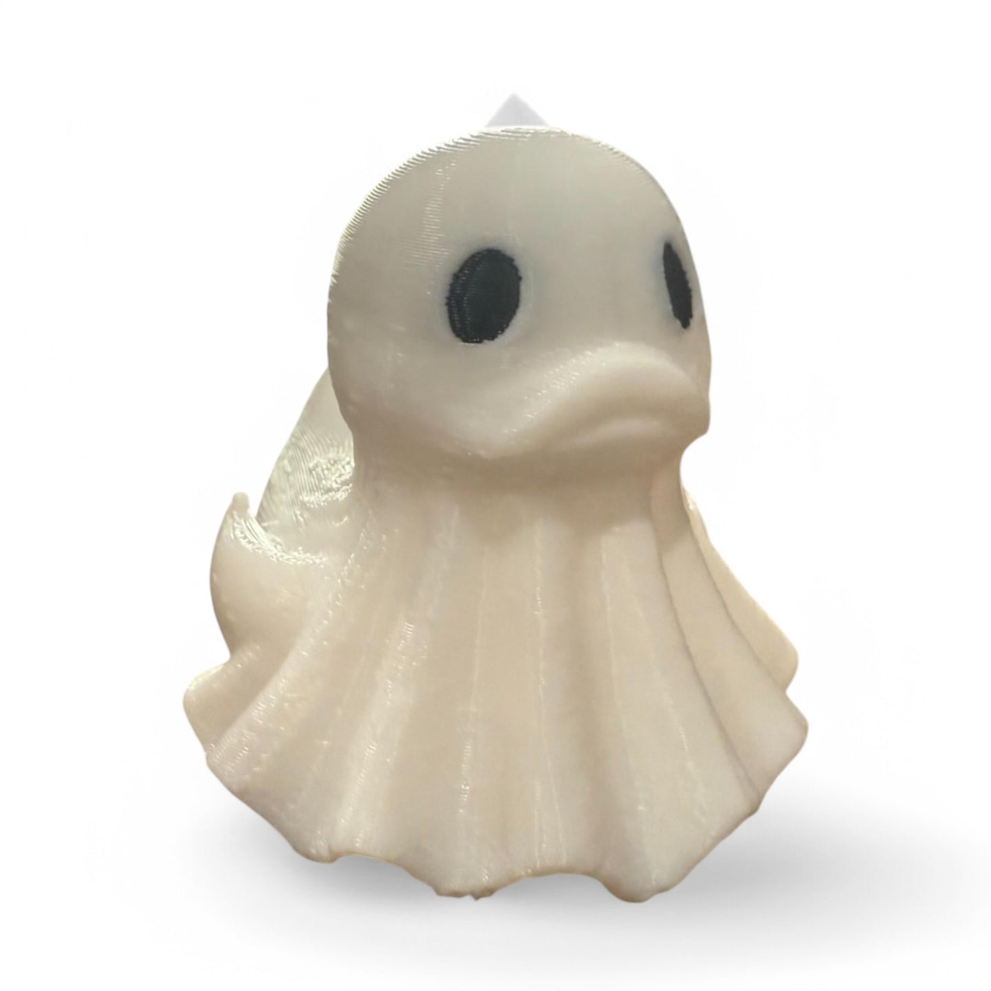 Ghost Duck – 3D-Printed Duck in Spooky Sheet with Halloween Haunt & Whimsy 3D-Printed Duck - Jeep Accessory - Rubber Duck - Great for ducking