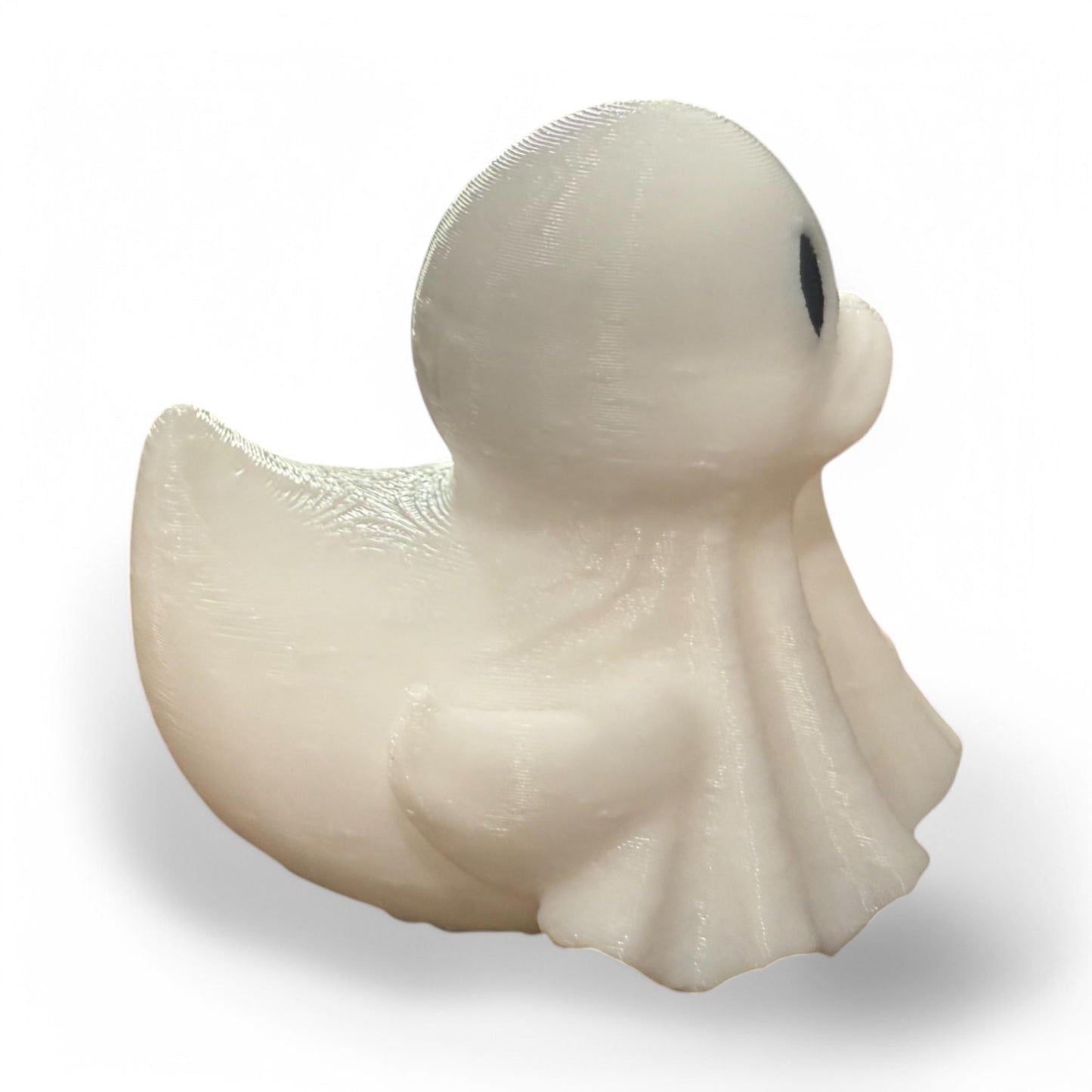 Ghost Duck – 3D-Printed Duck in Spooky Sheet with Halloween Haunt & Whimsy 3D-Printed Duck - Jeep Accessory - Rubber Duck - Great for ducking