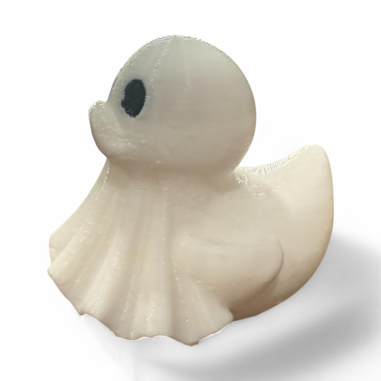 Ghost Duck – 3D-Printed Duck in Spooky Sheet with Halloween Haunt & Whimsy 3D-Printed Duck - Jeep Accessory - Rubber Duck - Great for ducking