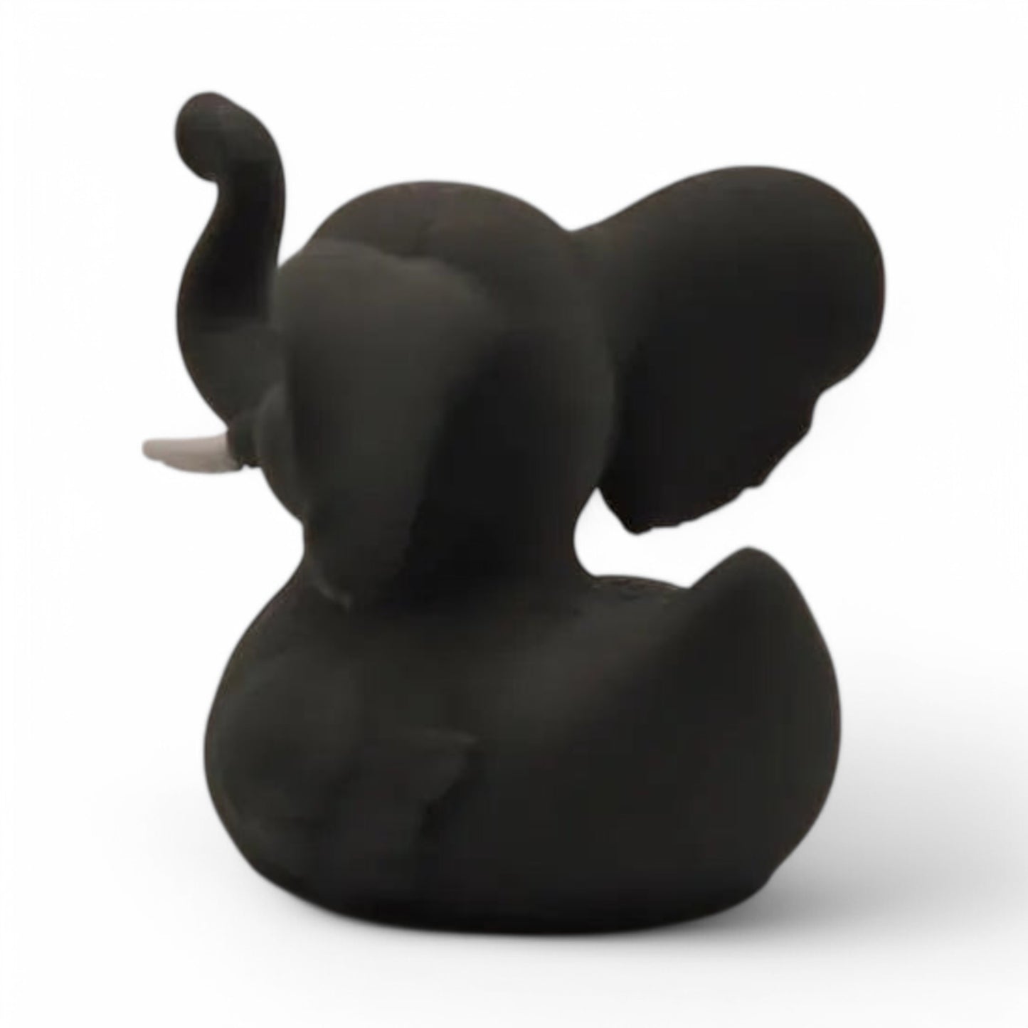 Gray Elephant Duck – 3D-Printed Duck with Trunk, Big Ears & Safari Style 3D-Printed Duck - Jeep Accessory - Rubber Duck - Great for ducking