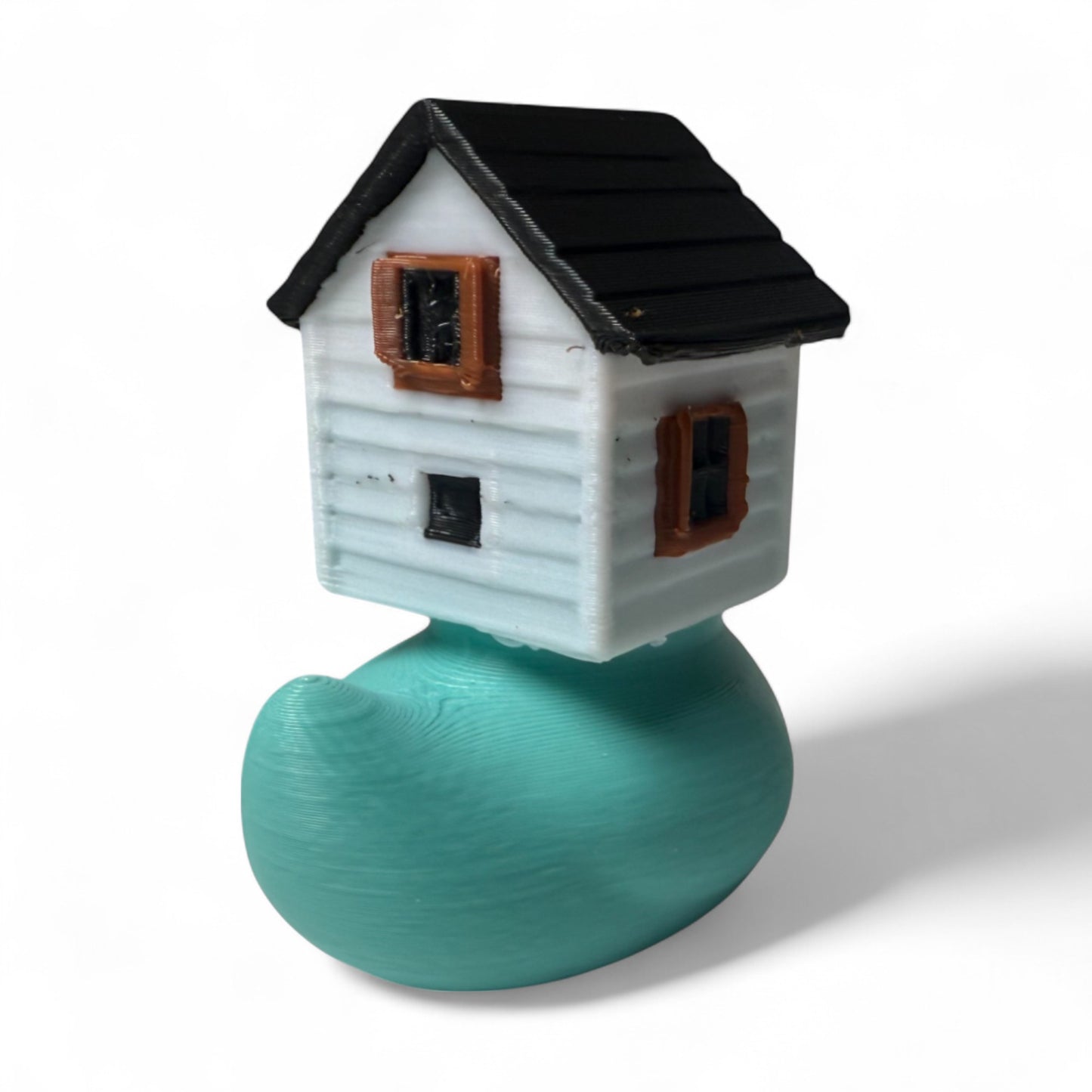 House Duck | Realtor Duck | The Quirky Quack with Real Estate on the Brain 3D-Printed Duck - Jeep Accessory - Rubber Duck - Great for ducking