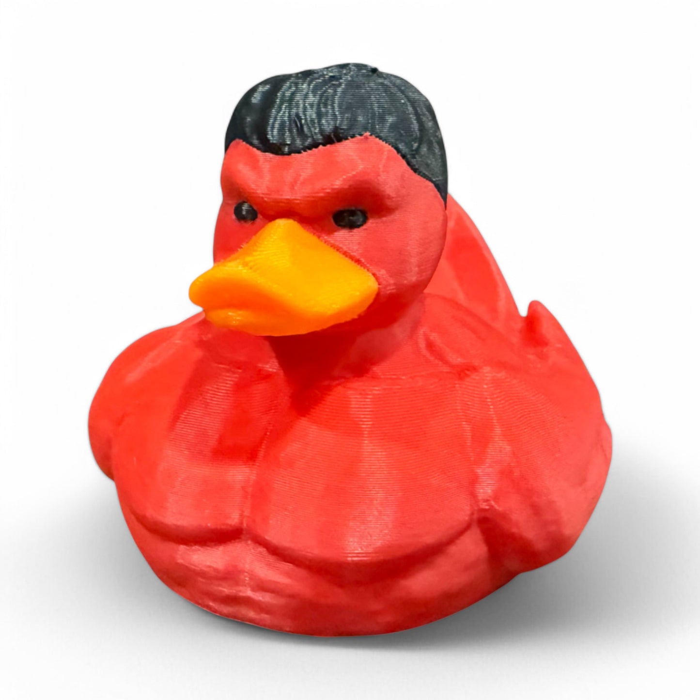 Hulking Red Duck – 3D-Printed Duck with Strength, Rage & Smashing Style 3D-Printed Duck - Jeep Accessory - Rubber Duck - Great for ducking