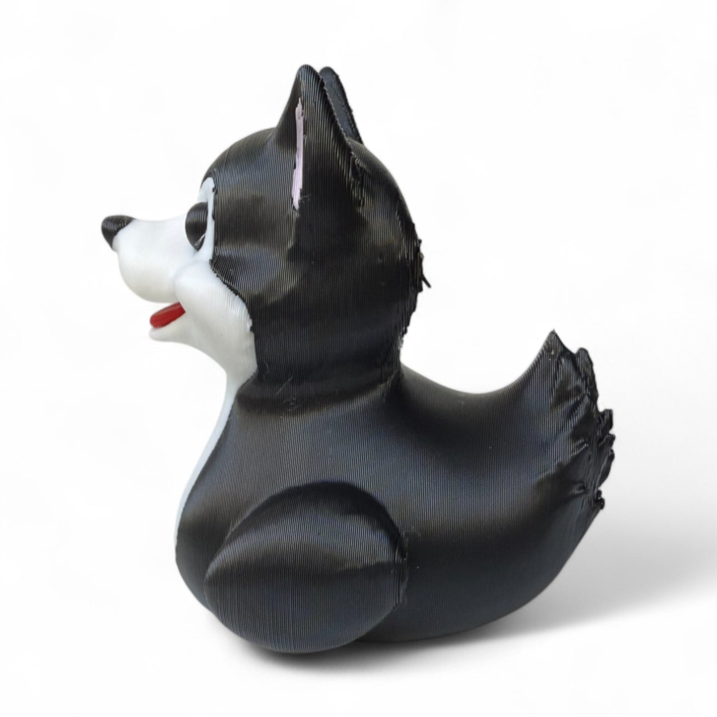 Husky Duck – 3D-Printed Duck Inspired by the Loyal & Energetic Sled Dog Breed 3D-Printed Duck - Jeep Accessory - Rubber Duck - Great for ducking