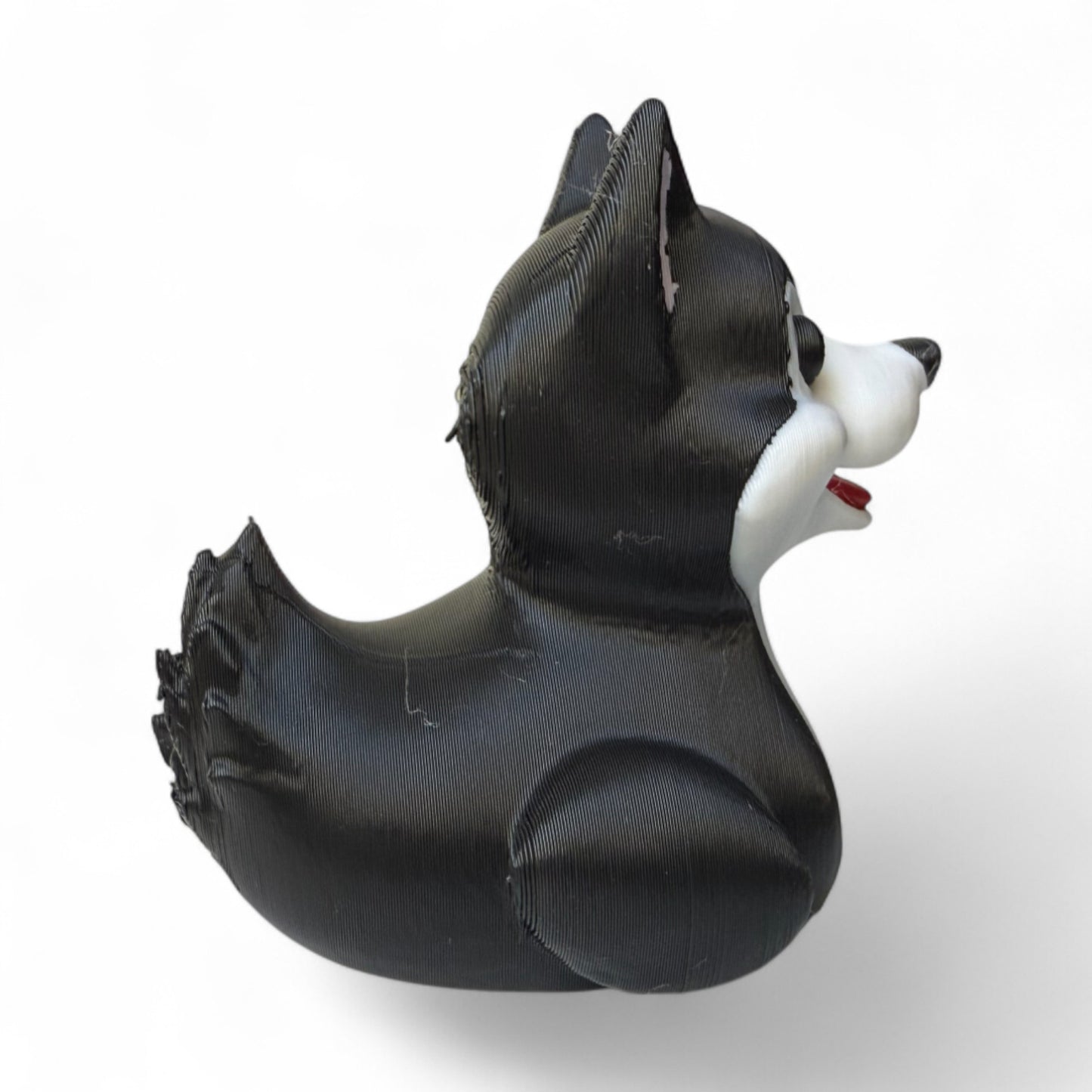 Husky Duck – 3D-Printed Duck Inspired by the Loyal & Energetic Sled Dog Breed 3D-Printed Duck - Jeep Accessory - Rubber Duck - Great for ducking