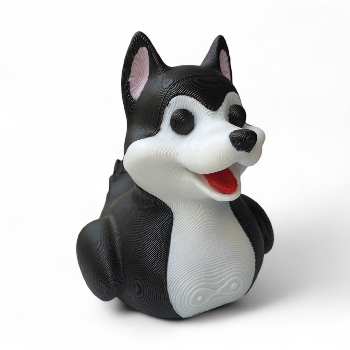 Husky Duck – 3D-Printed Duck Inspired by the Loyal & Energetic Sled Dog Breed 3D-Printed Duck - Jeep Accessory - Rubber Duck - Great for ducking