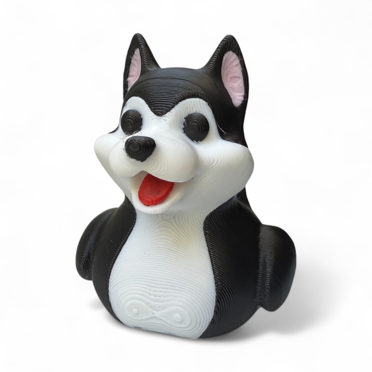 Husky Duck – 3D-Printed Duck Inspired by the Loyal & Energetic Sled Dog Breed 3D-Printed Duck - Jeep Accessory - Rubber Duck - Great for ducking