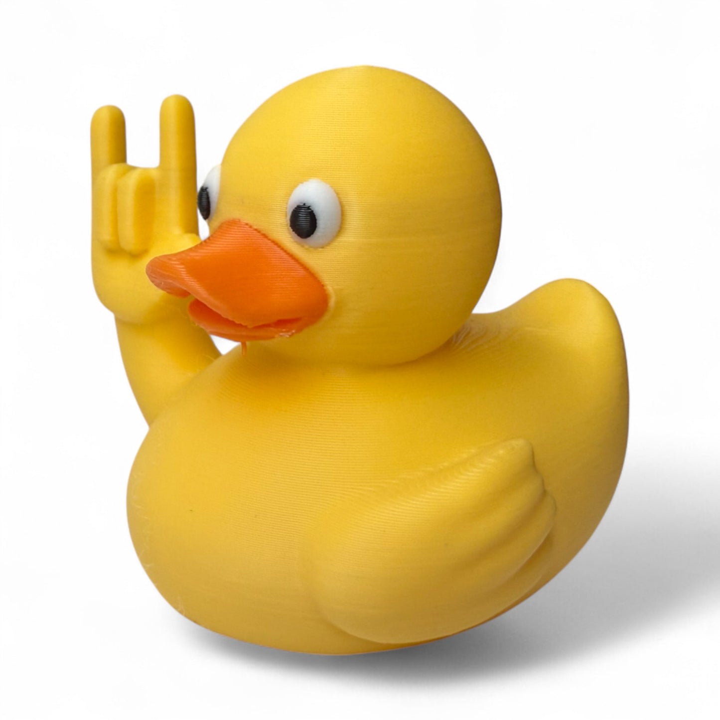 I Love You Sign Language Duck – 3D-Printed Duck Using ASL to Share Love & Kindness 3D-Printed Duck - Jeep Accessory - Rubber Duck - Great for ducking