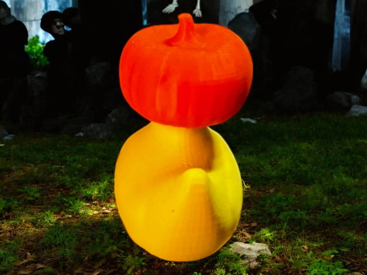 Jack-O-Lantern Duck 3D-Printed Duck - Jeep Accessory - Rubber Duck - Great for ducking