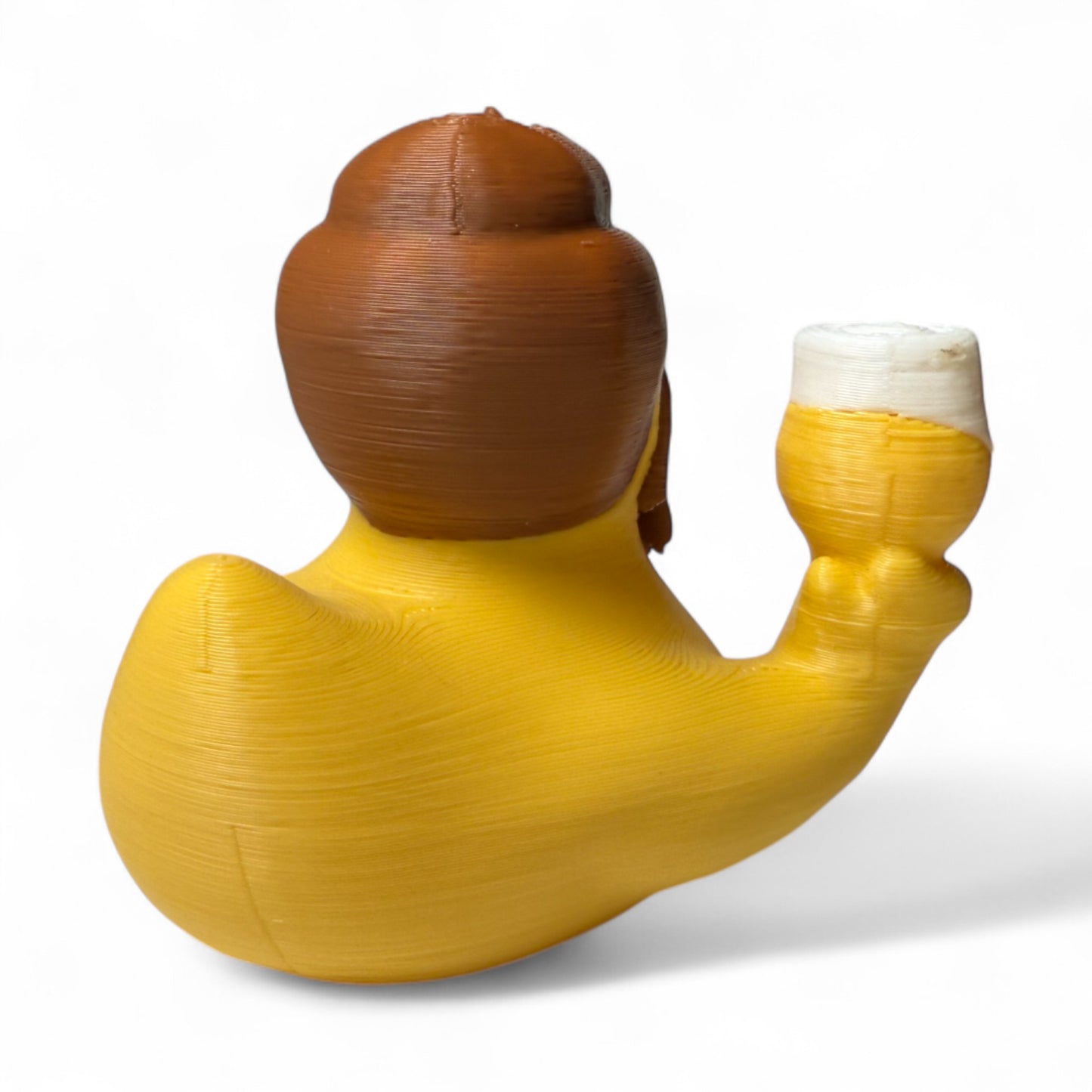 Jamie the IPA Duck – 3D-Printed Beer-Loving Duck with a Crafty Vibe and Mug 3D-Printed Duck - Jeep Accessory - Rubber Duck - Great for ducking