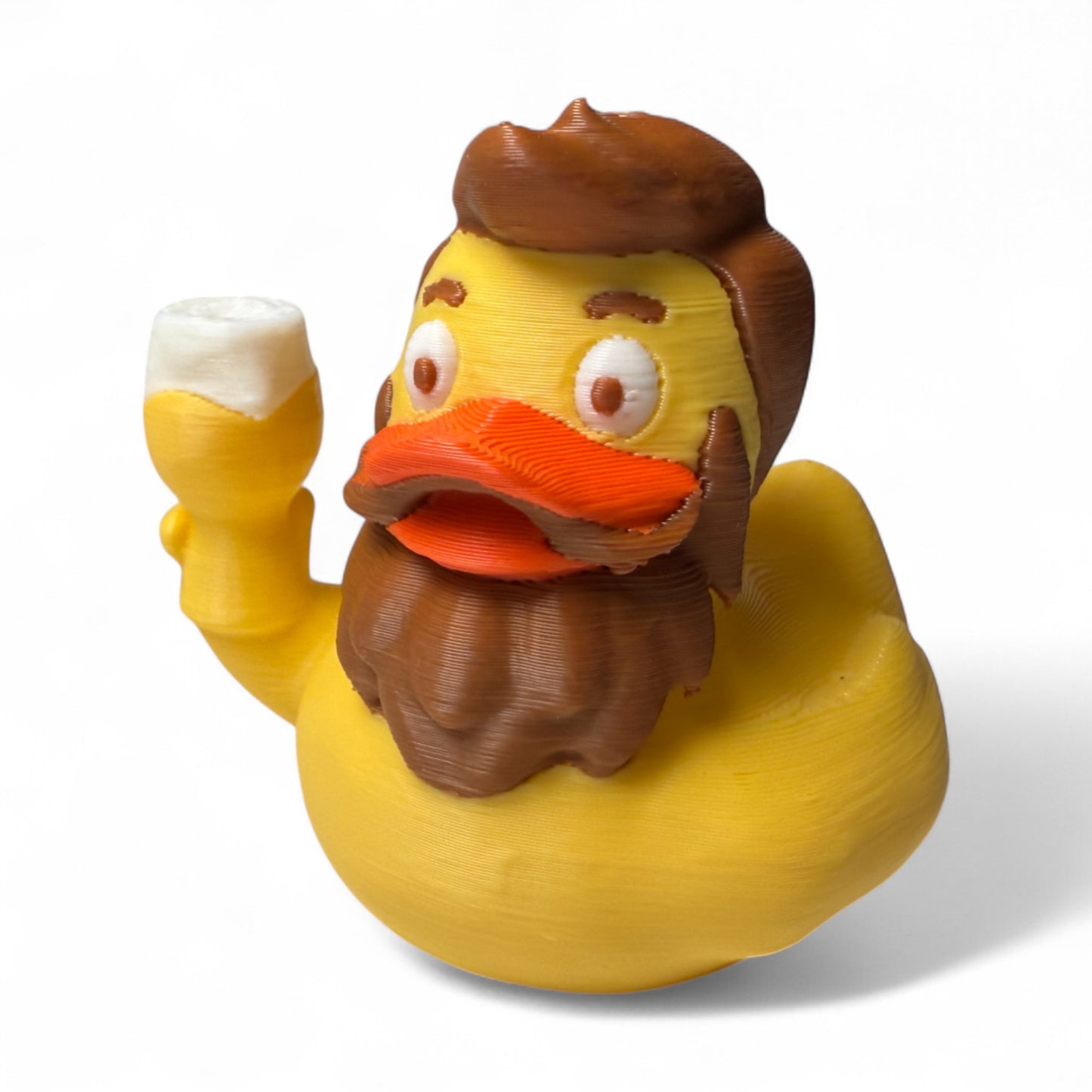 Jamie the IPA Duck – 3D-Printed Beer-Loving Duck with a Crafty Vibe and Mug 3D-Printed Duck - Jeep Accessory - Rubber Duck - Great for ducking