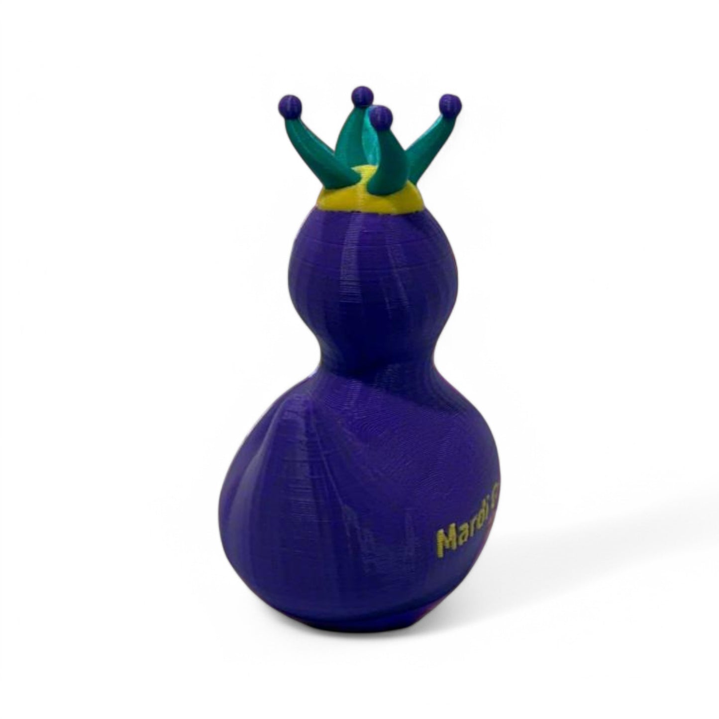 Mardi Gras Duck 3D-Printed Duck - Jeep Accessory - Rubber Duck - Great for ducking