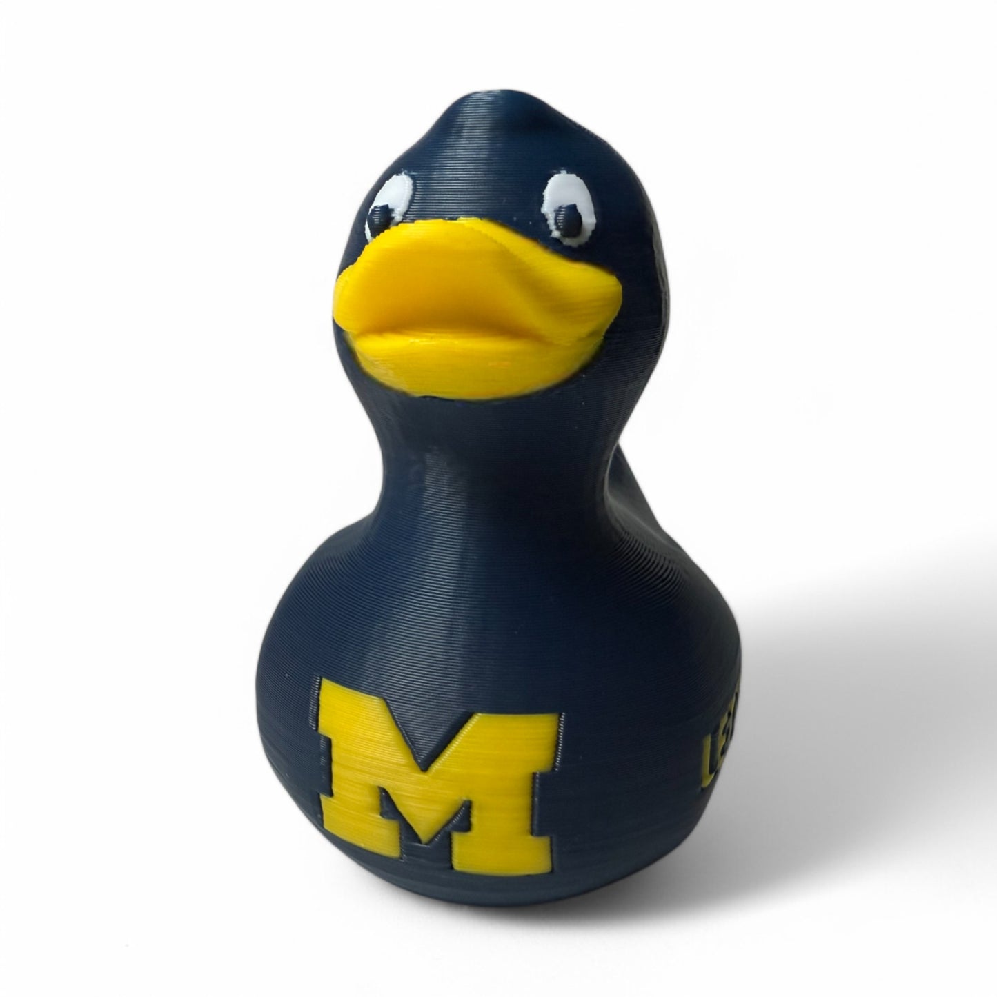 Michigan Wolverines Duck – Official 3D-Printed Duck with Team Spirit & M Pride 3D-Printed Duck - Jeep Accessory - Rubber Duck - Great for ducking