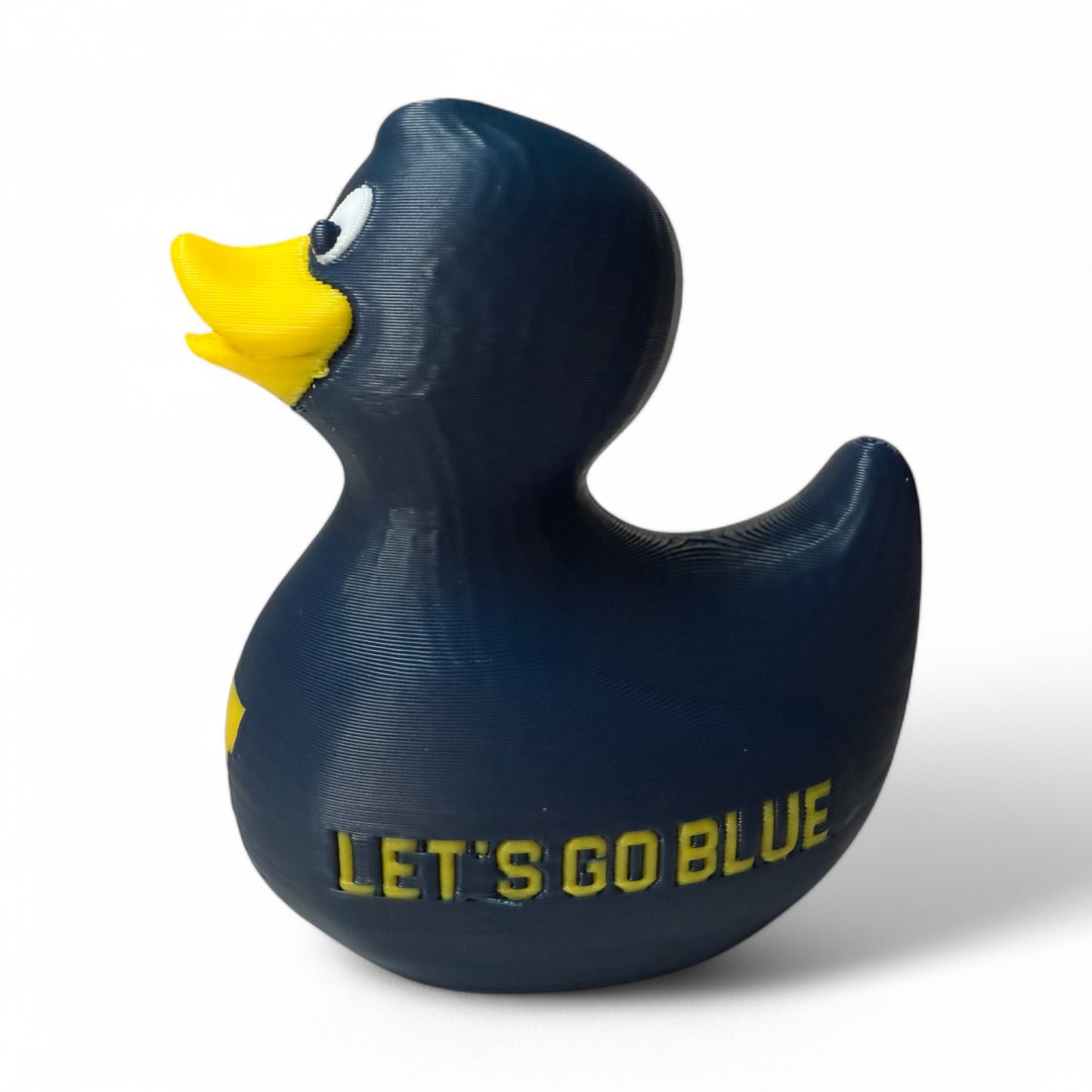 Michigan Wolverines Duck – Official 3D-Printed Duck with Team Spirit & M Pride 3D-Printed Duck - Jeep Accessory - Rubber Duck - Great for ducking