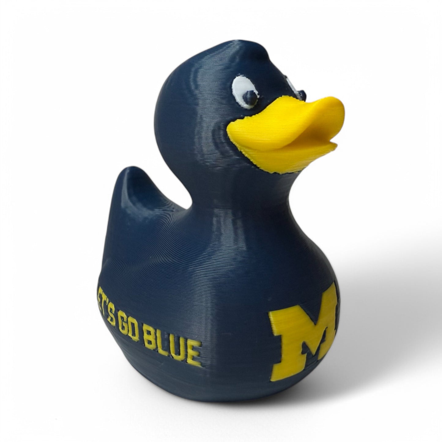Michigan Wolverines Duck – Official 3D-Printed Duck with Team Spirit & M Pride 3D-Printed Duck - Jeep Accessory - Rubber Duck - Great for ducking