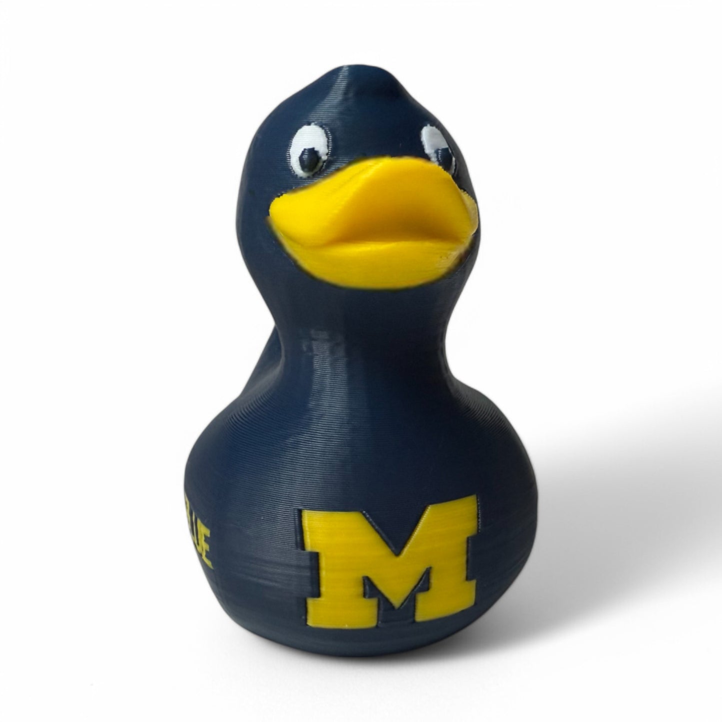 Michigan Wolverines Duck – Official 3D-Printed Duck with Team Spirit & M Pride 3D-Printed Duck - Jeep Accessory - Rubber Duck - Great for ducking