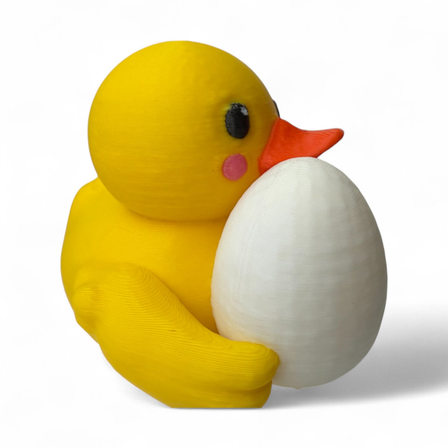 Mom Duck Holding an Egg – 3D-Printed Duck with Sweet Nesting Pose for Vehicle Dashboard 3D-Printed Duck - Jeep Accessory - Rubber Duck - Great for ducking