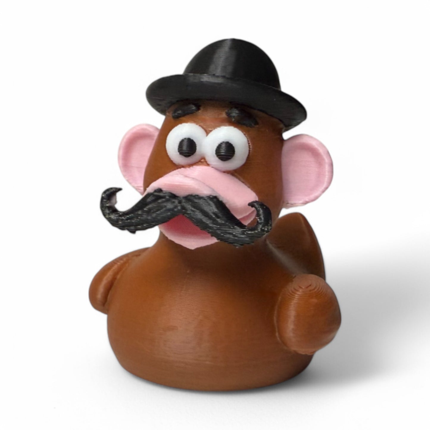 Mr. Duck-Tato Head – Potato-Inspired Duck with Swappable Charm 3D-Printed Duck - Jeep Accessory - Rubber Duck - Great for ducking