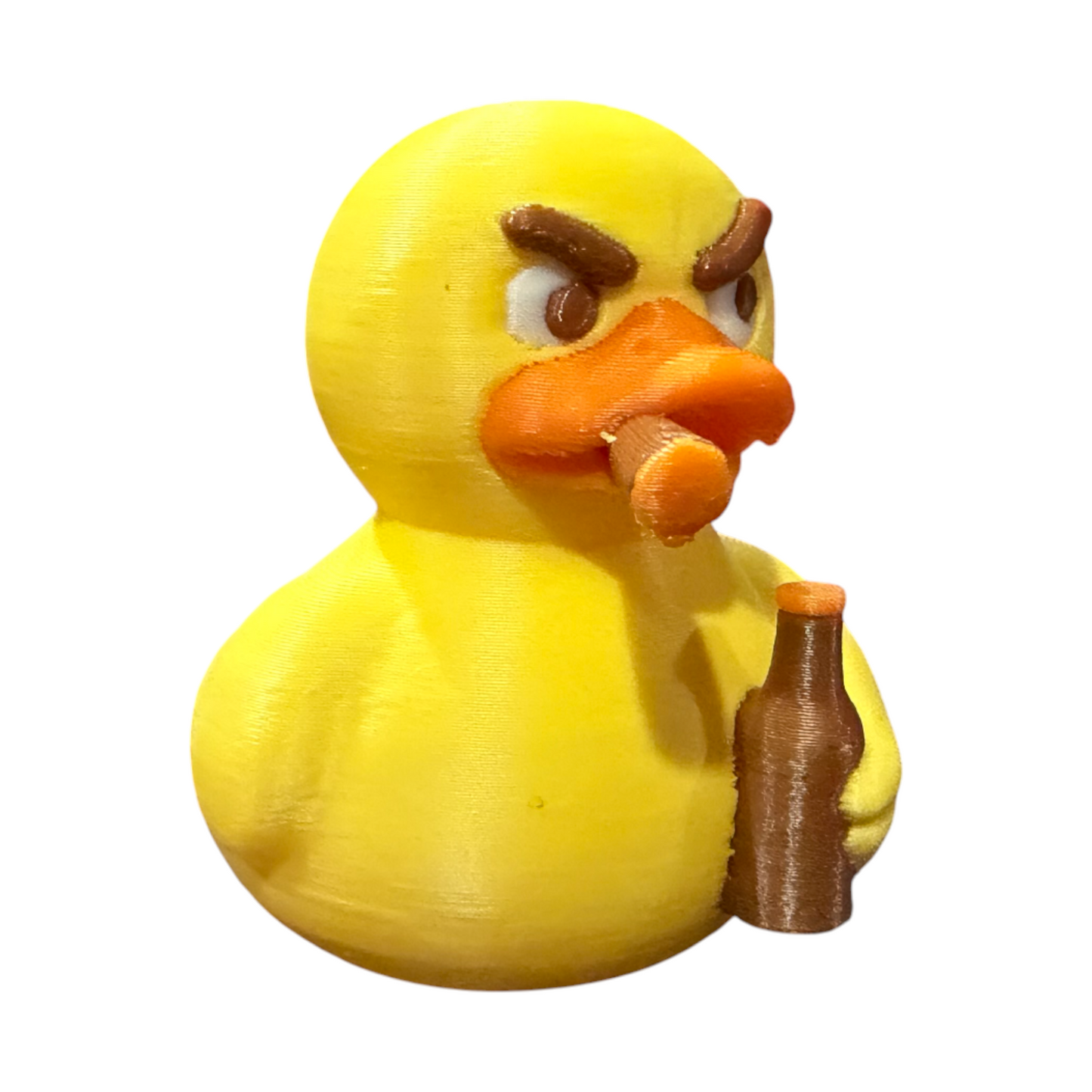 No Quacks Given Duck - 3D Printed Blue PLA Duck - Mini Collectible - Desk Decor 3D-Printed Duck - Jeep Accessory - Rubber Duck - Great for ducking