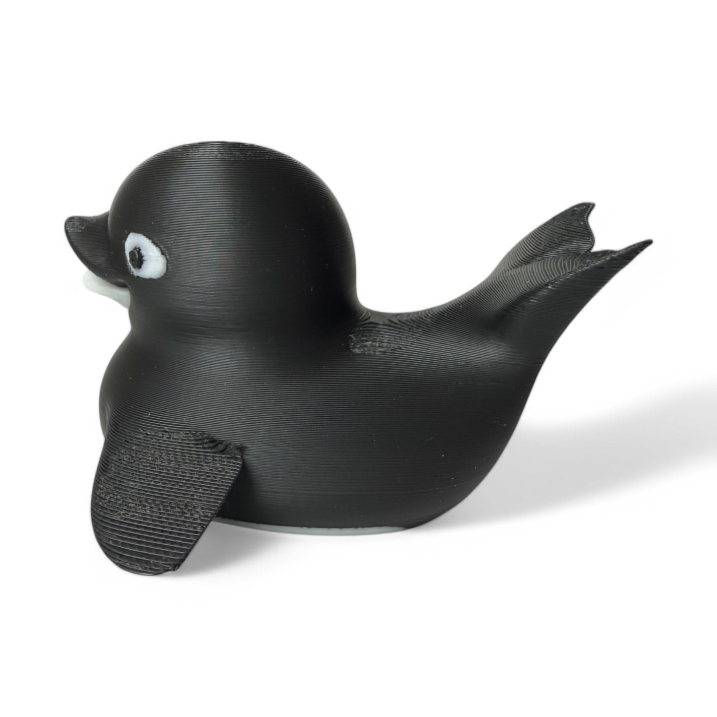 Orca Duck – 3D-Printed Black & White Duck Collectible with Ocean-Inspired Killer Whale Style 3D-Printed Duck - Jeep Accessory - Rubber Duck - Great for ducking
