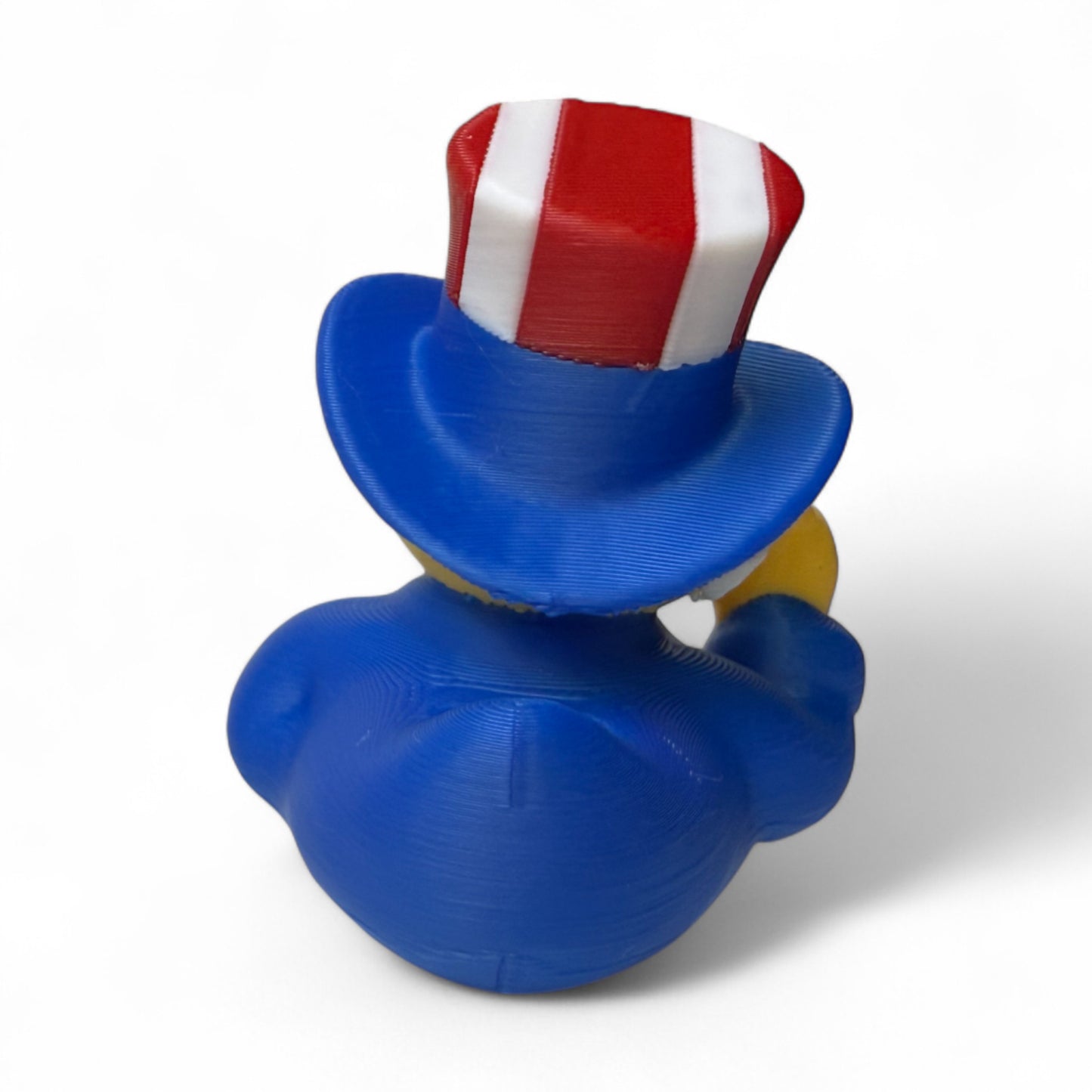 Patriotic Duck – 3D-Printed Americana Duck with Stars, Stripes & a Proud Pose 3D-Printed Duck - Jeep Accessory - Rubber Duck - Great for ducking