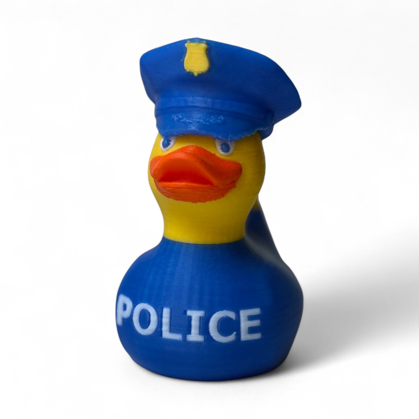 Police Duck – 3D-Printed Officer Duck with Hat, Badge & Patrol Detail for Vehicle Dashboard 3D-Printed Duck - Jeep Accessory - Rubber Duck - Great for ducking